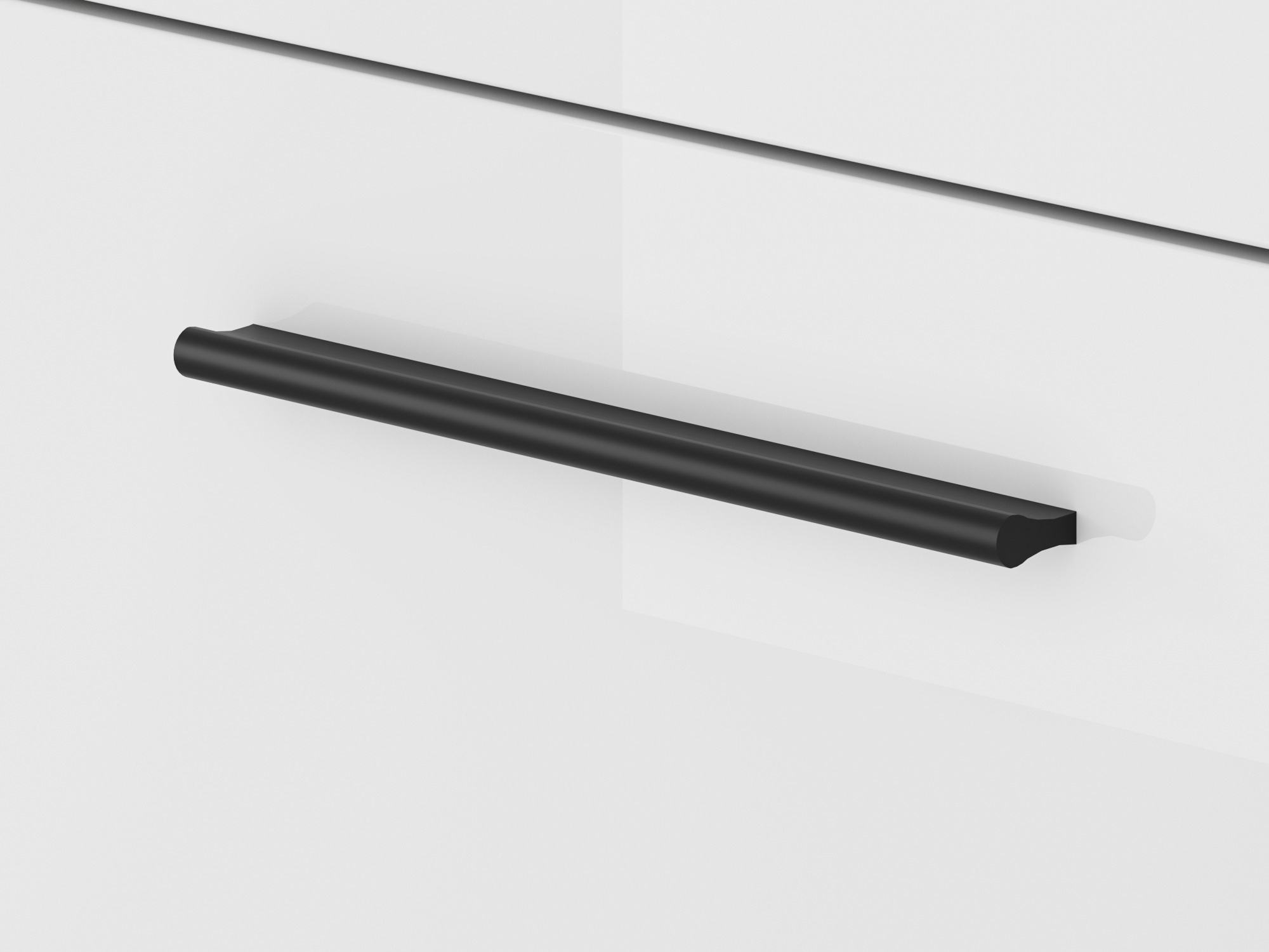 TV stand Ophsalu 103 (White + Glossy white)