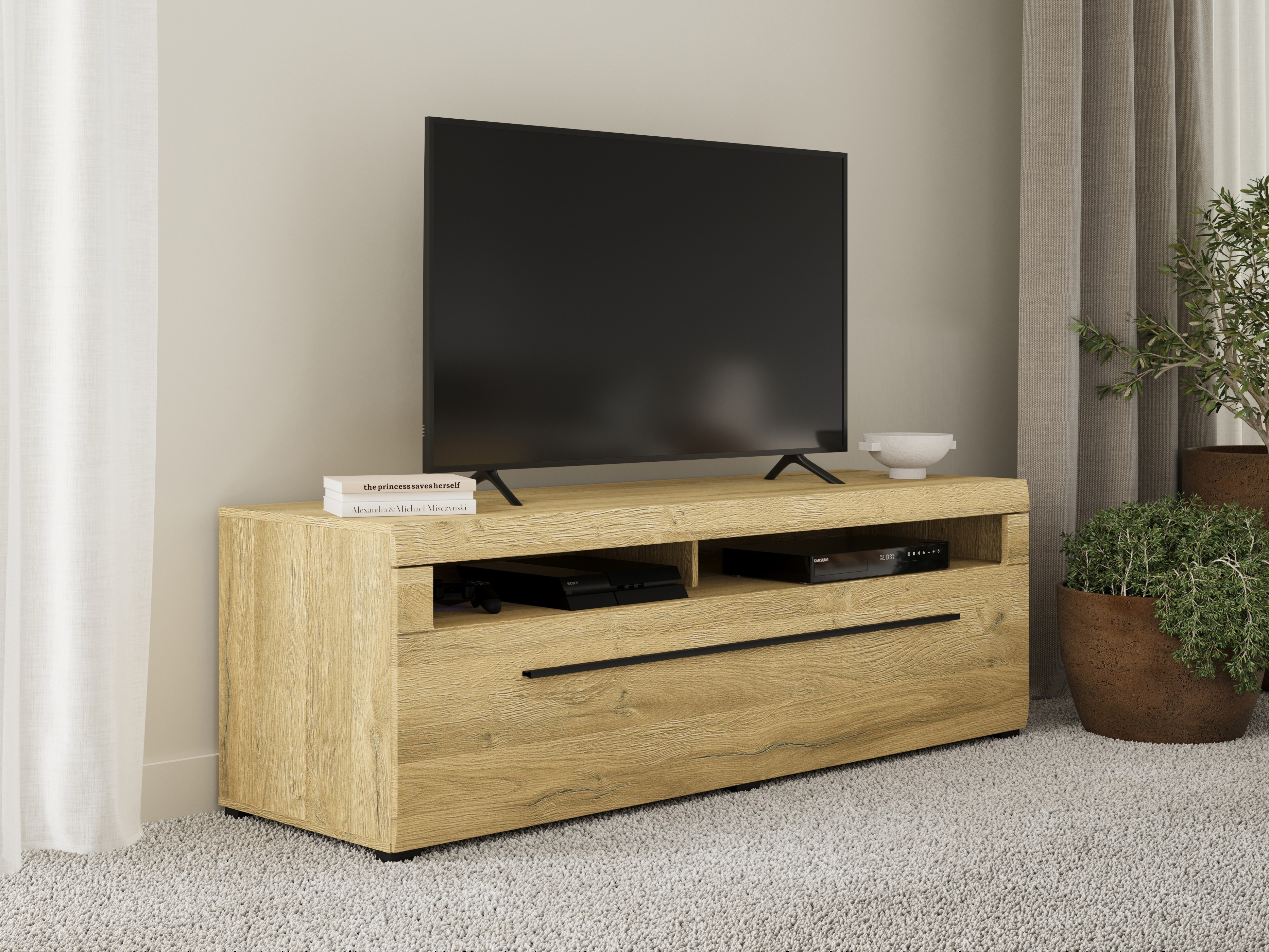 TV stand Ophsalu 104 (Grandson oak)