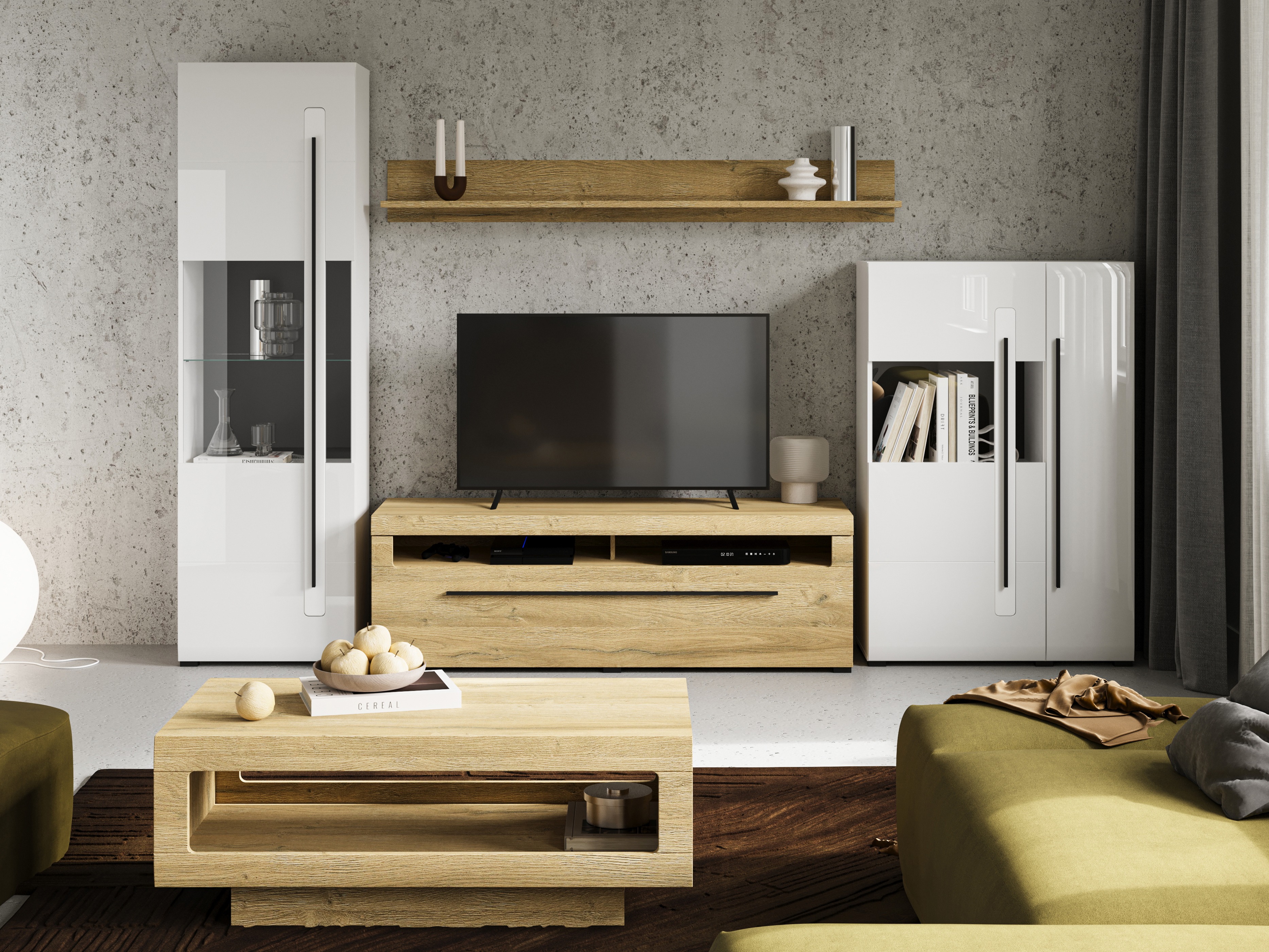 TV stand Ophsalu 104 (Grandson oak)