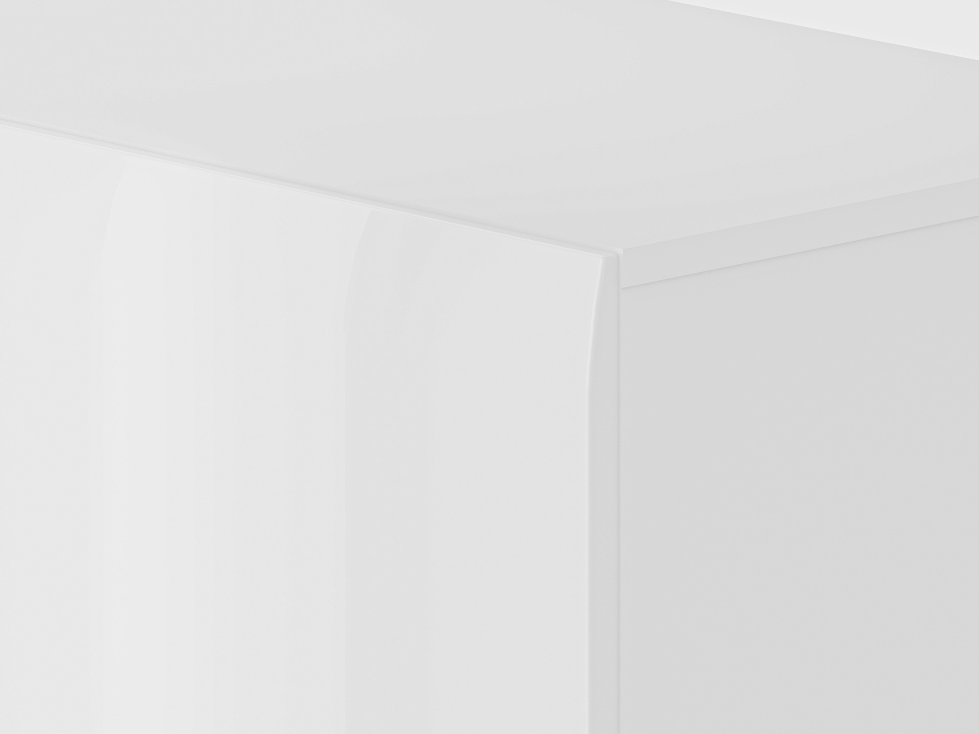 TV stand Ophsalu 104 (White + Glossy white)
