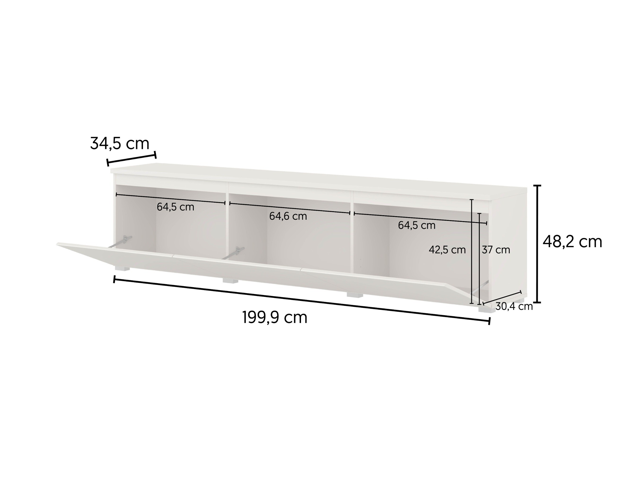 TV stand Baletu 113 (Cashmere)