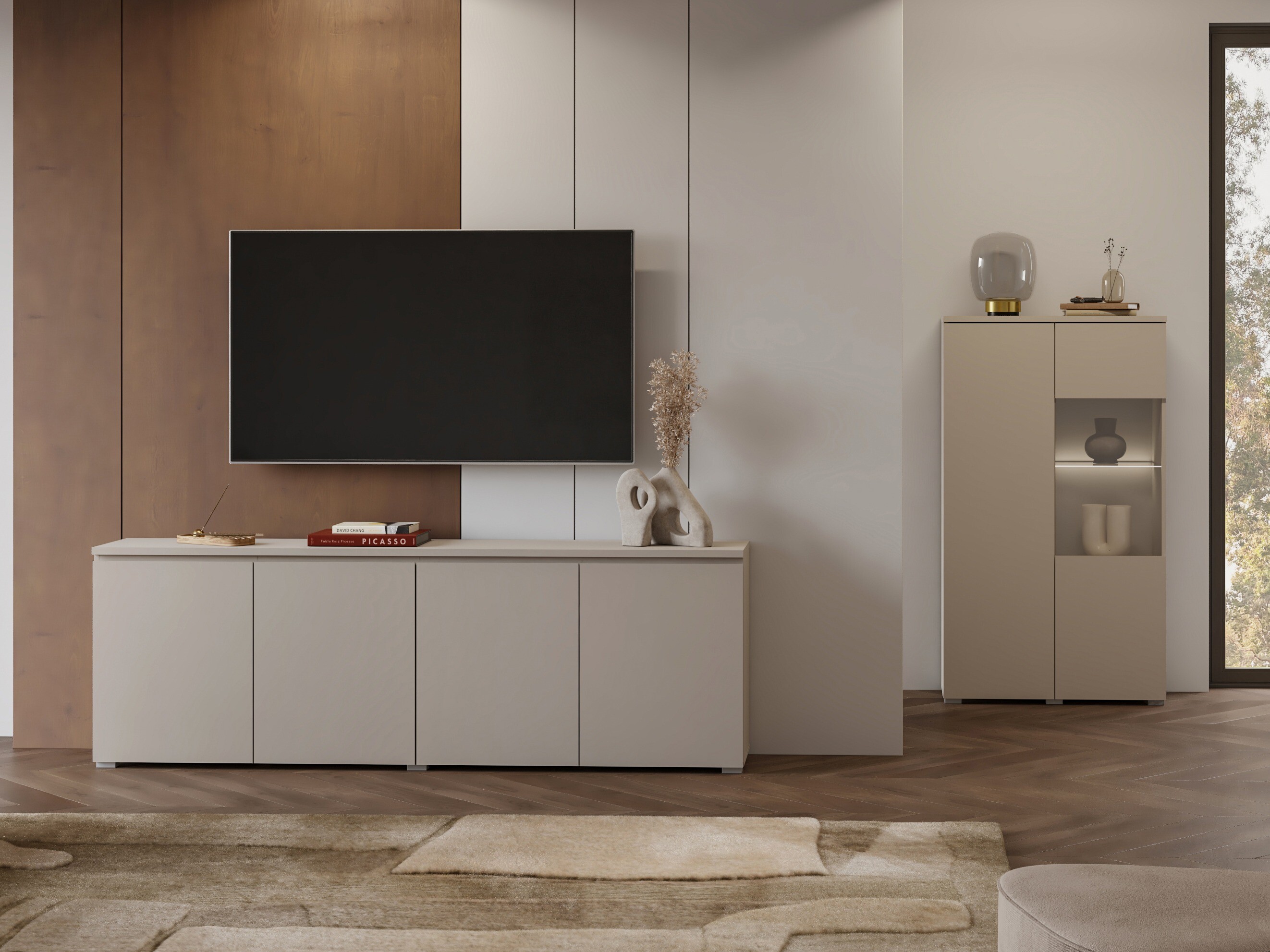 TV stand Baletu 113 (Cashmere)