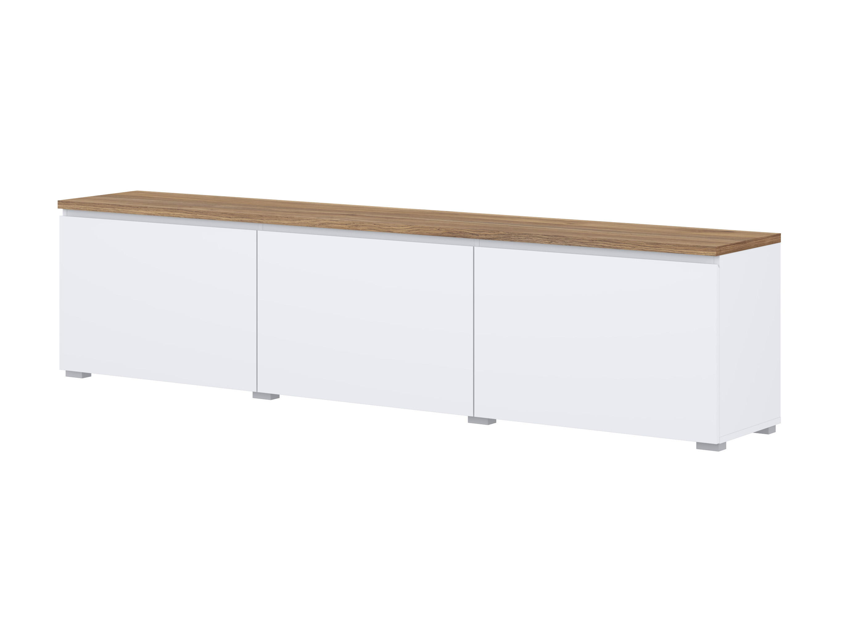TV stand Baletu 113 (White + Oak)