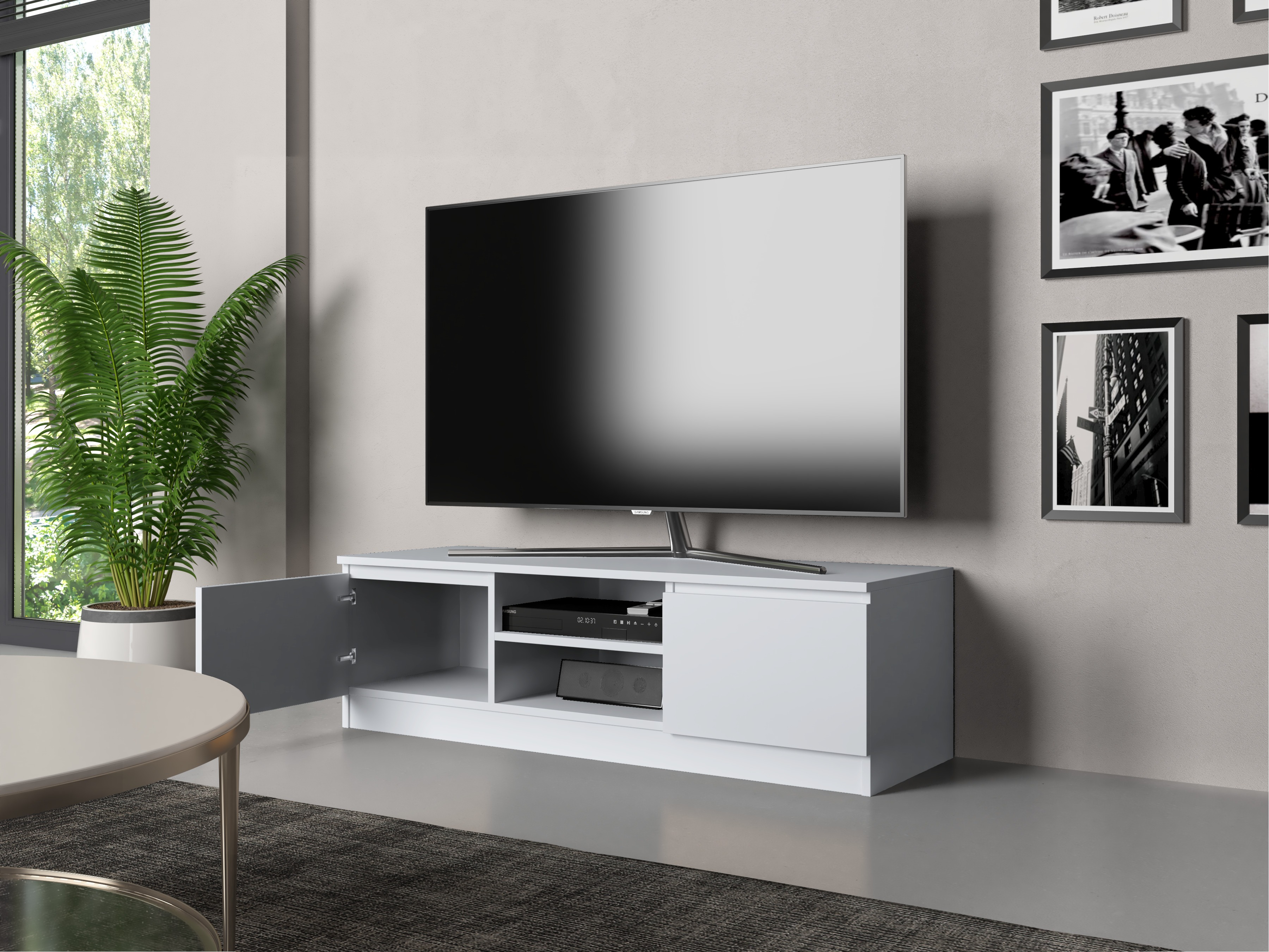 TV stand Elbvelu 123 (White)