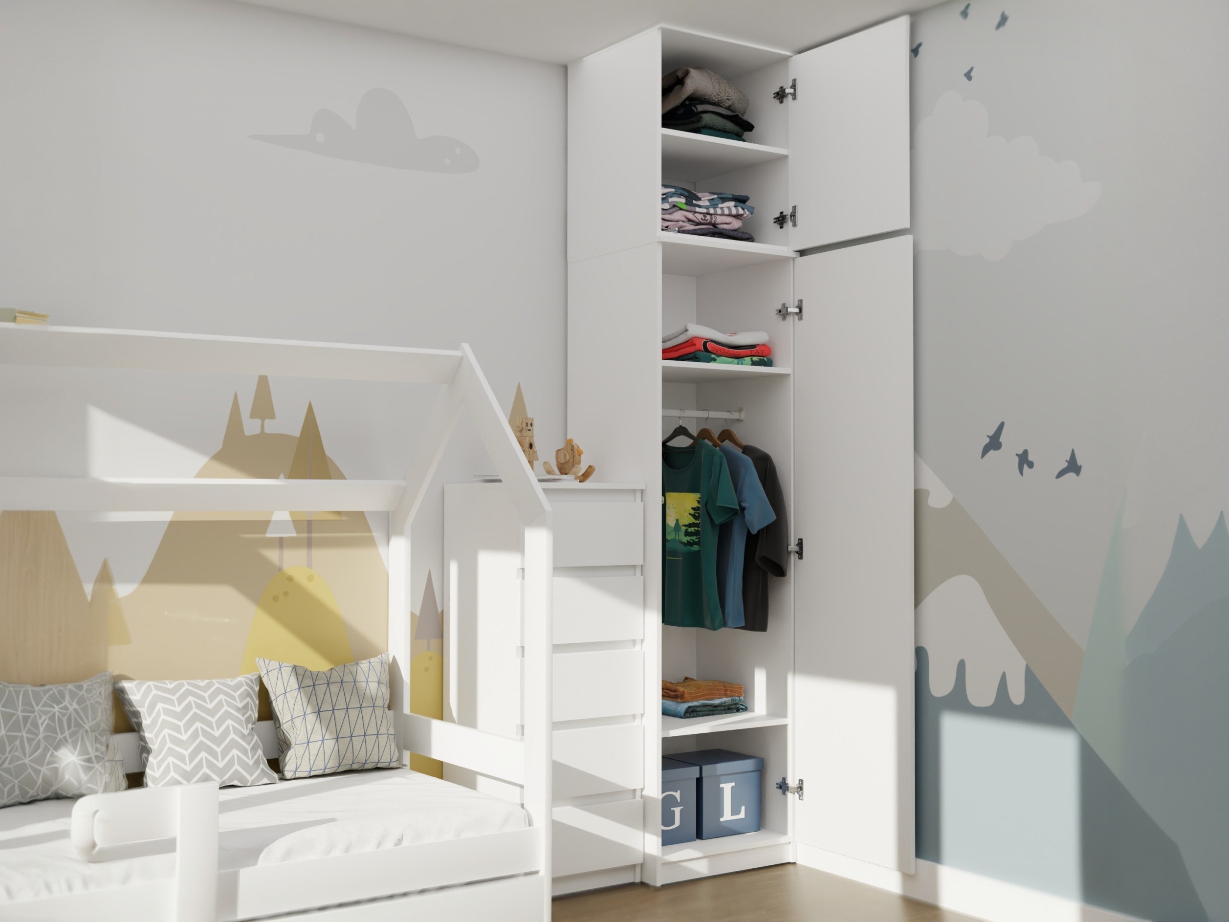 Wardrobe Mandeville 399 (White)