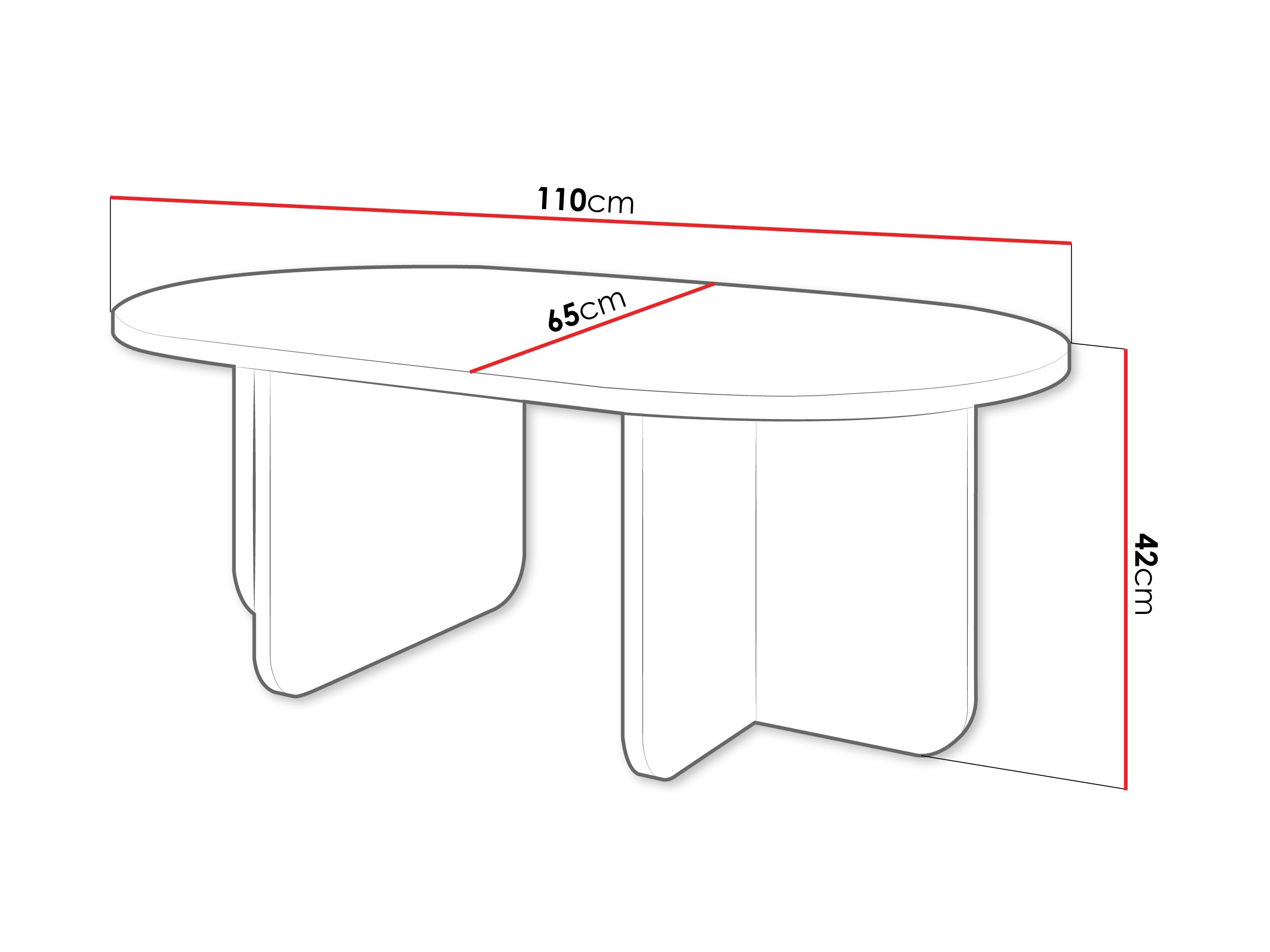 Coffee table Comfivo 594 (Walnut)