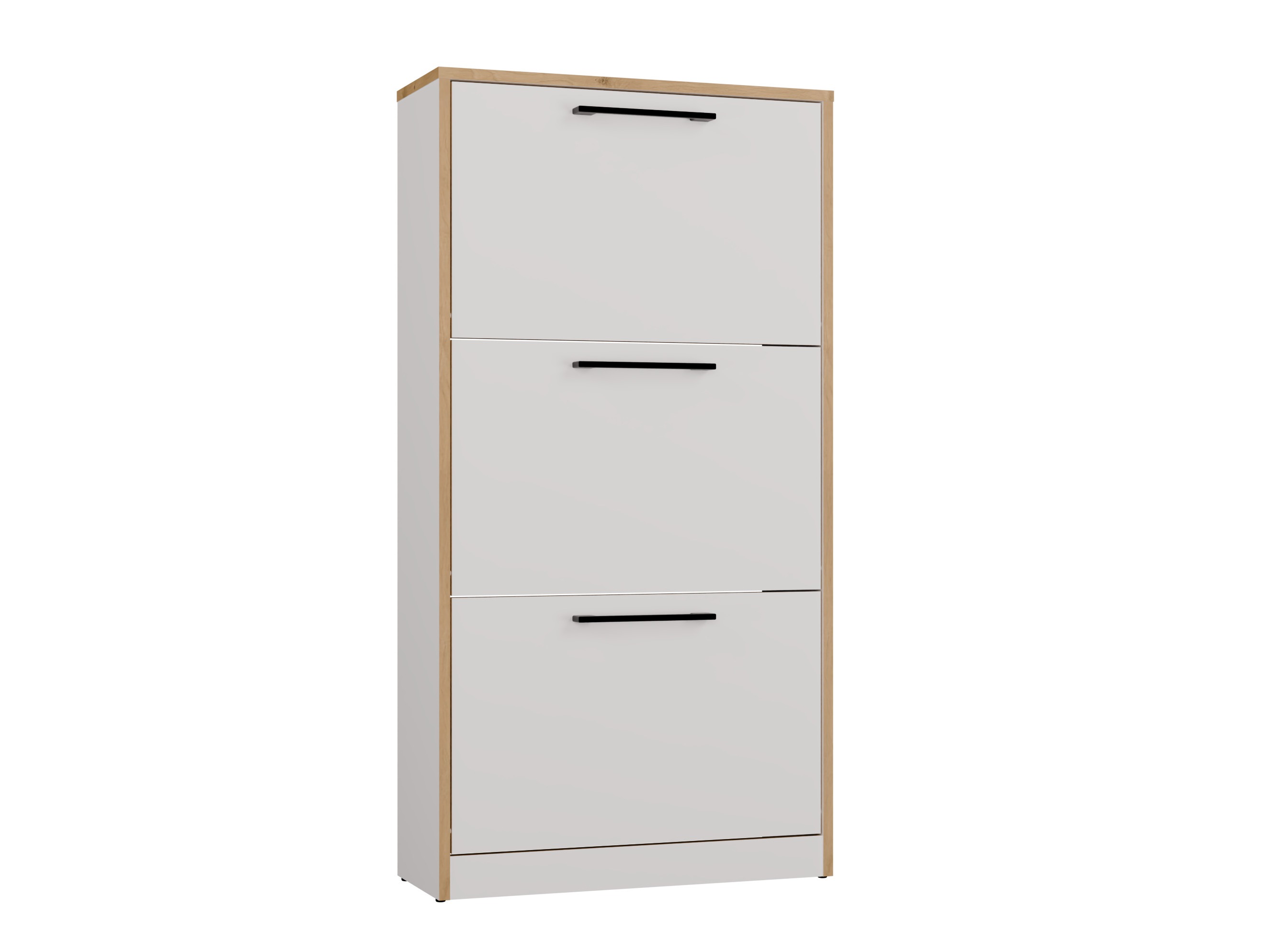 Shoe cabinet Mandeville 224 (White + Artisan oak)