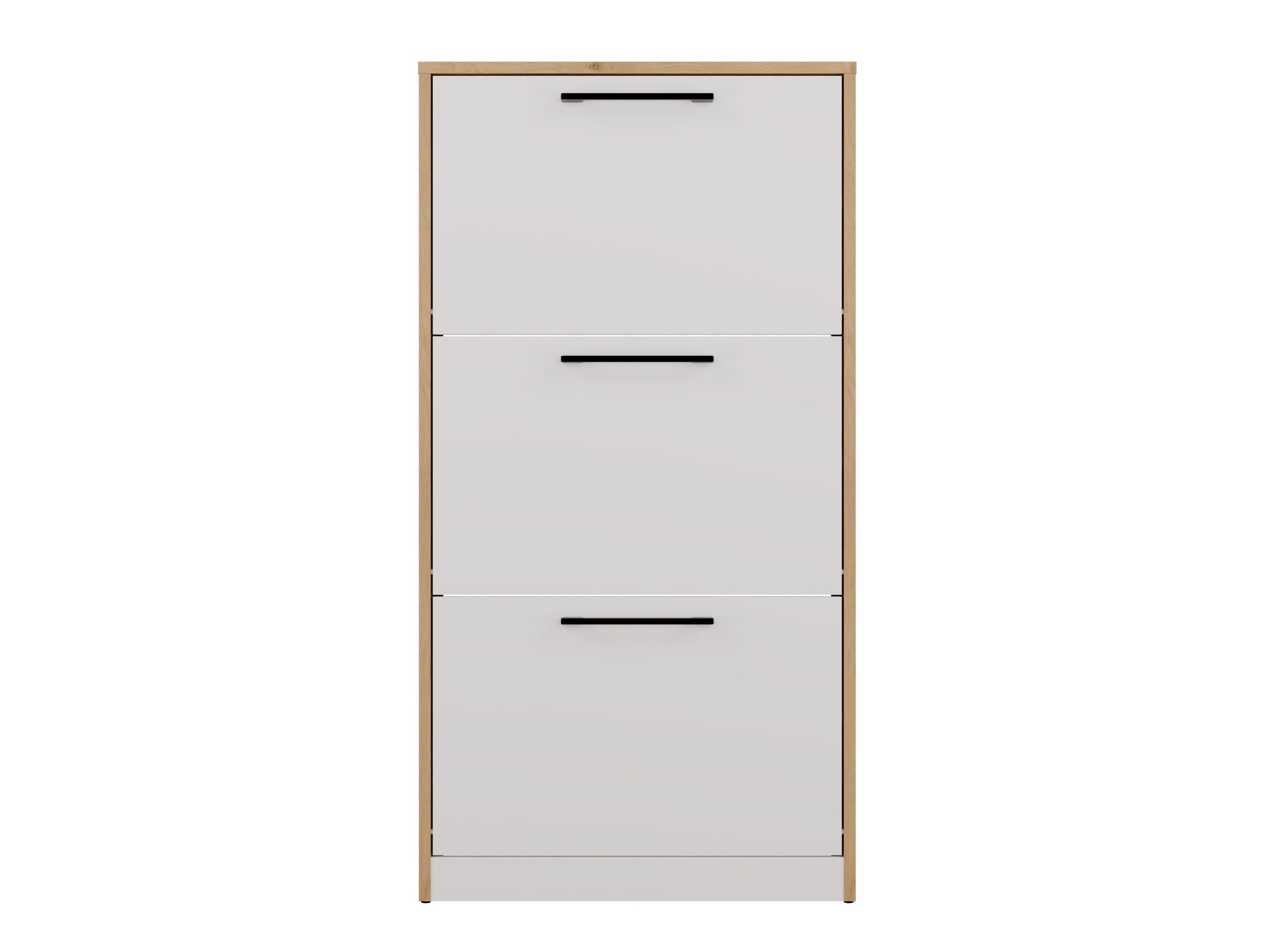 Shoe cabinet Mandeville 224 (White + Artisan oak)