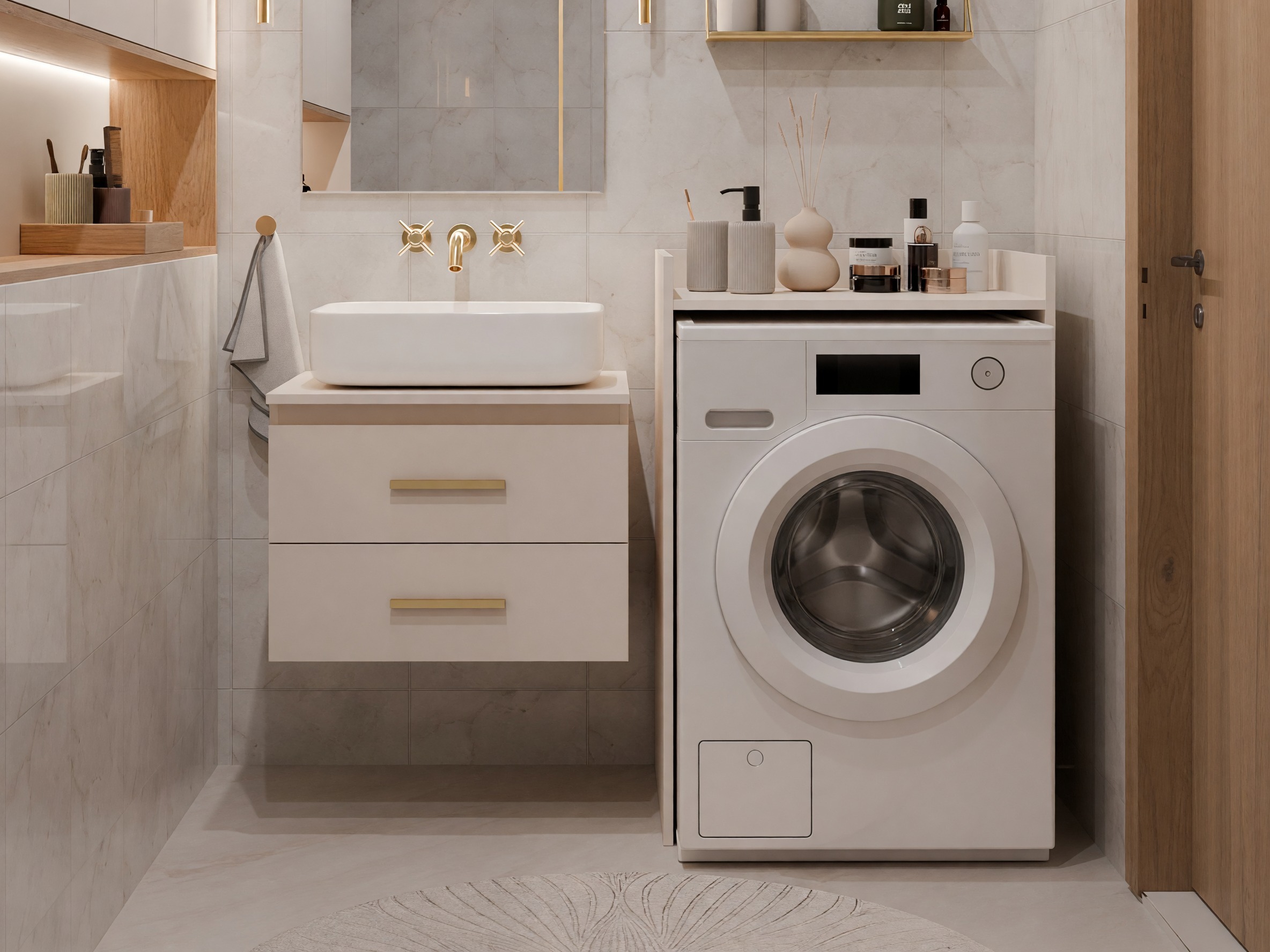 Bathroom shelf Balelbo 102 (Cashmere)