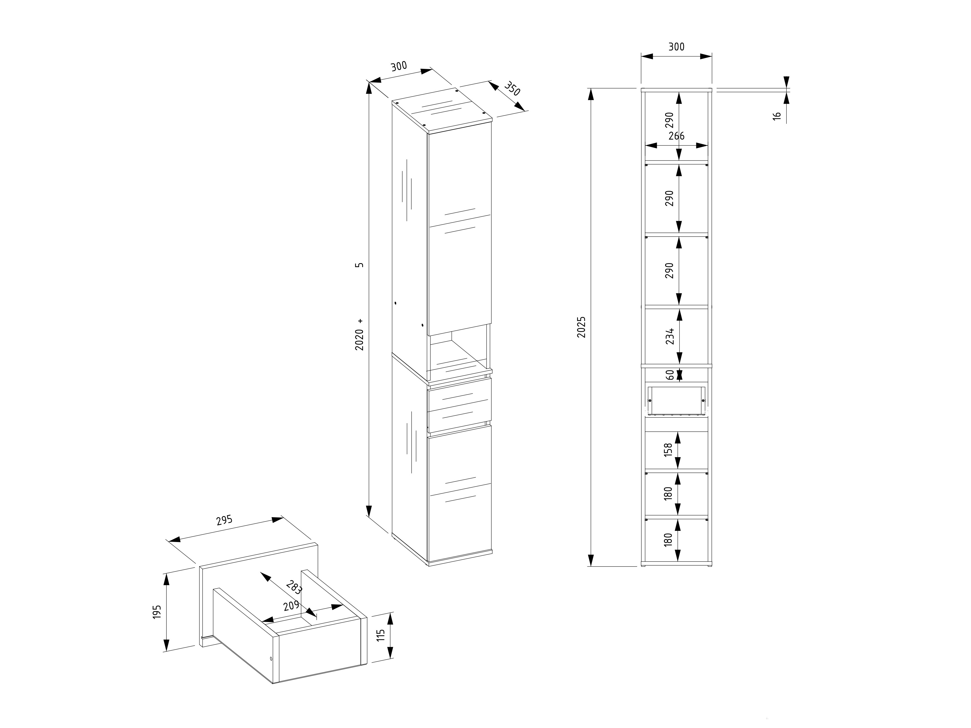 Bookcase Mandeville 403