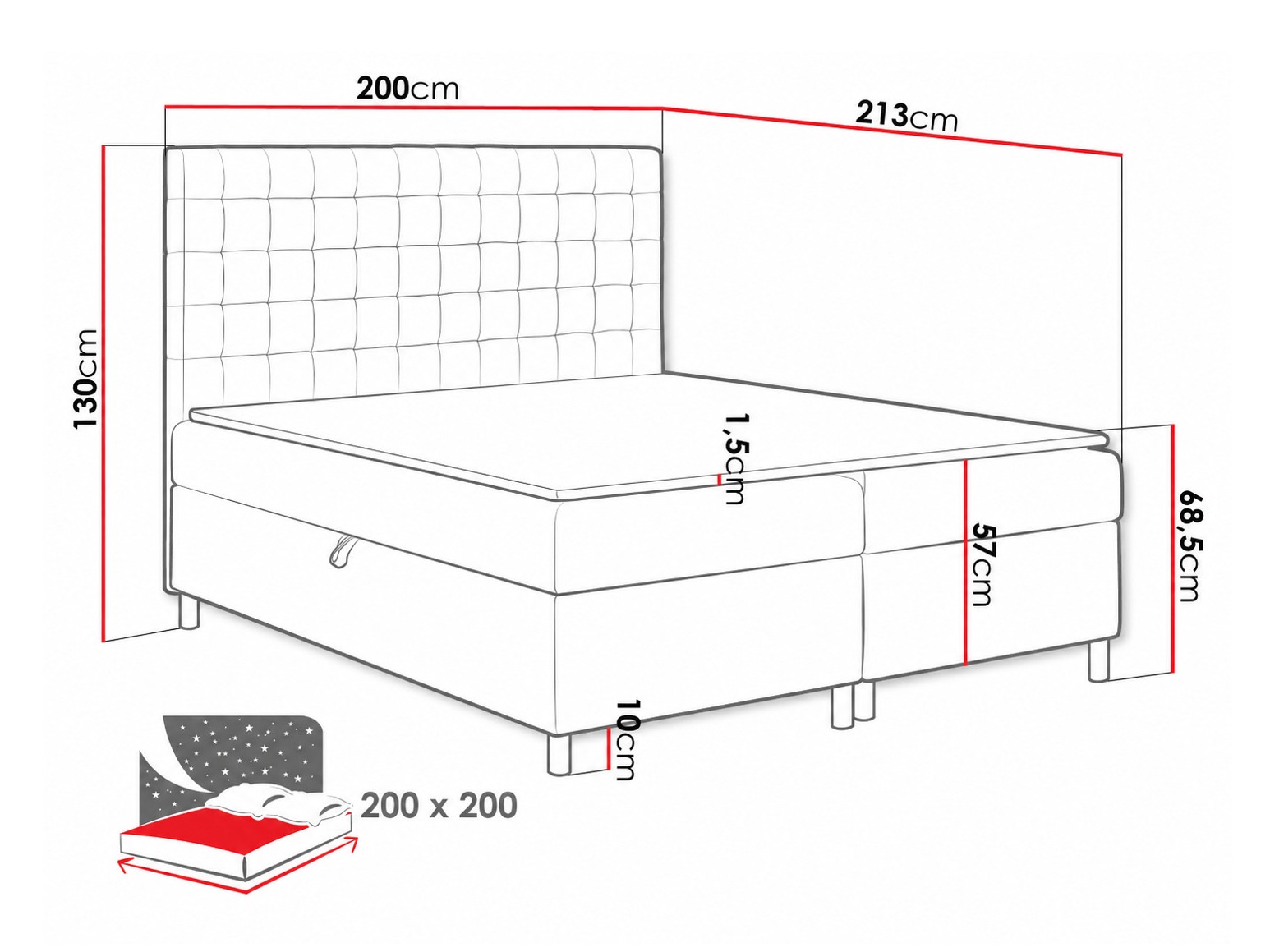 Continental bed Panis (Bristol 2447)