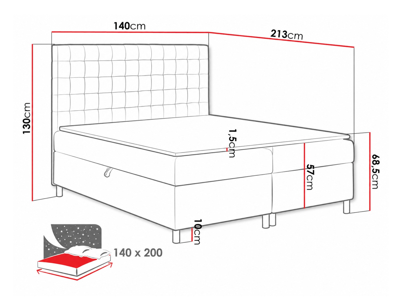 Continental bed Panis (Bristol 2449)