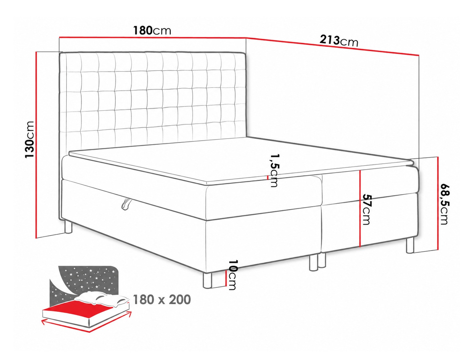Continental bed Panis (Bristol 2449)