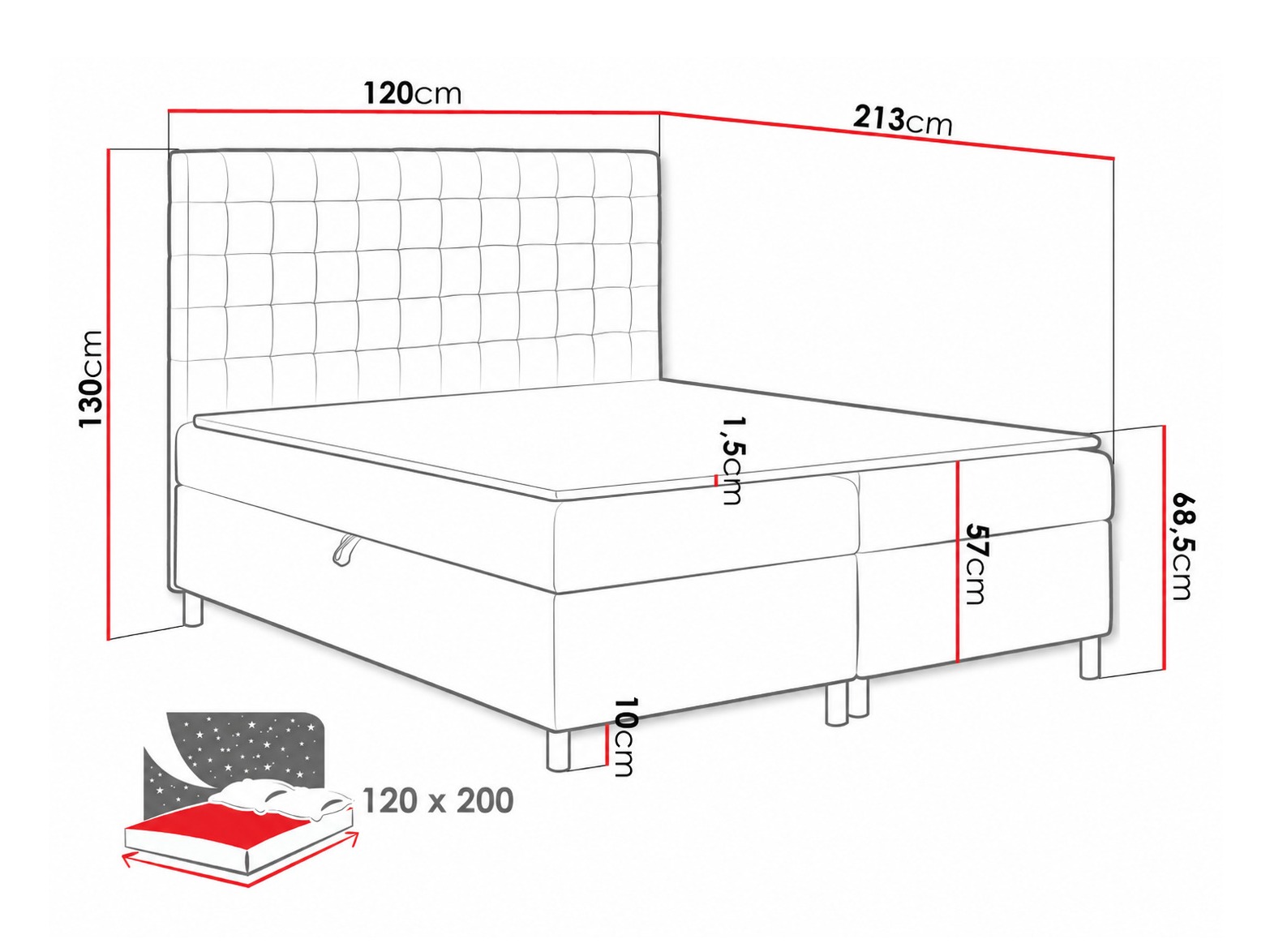 Continental bed Panis (Bristol 2458)