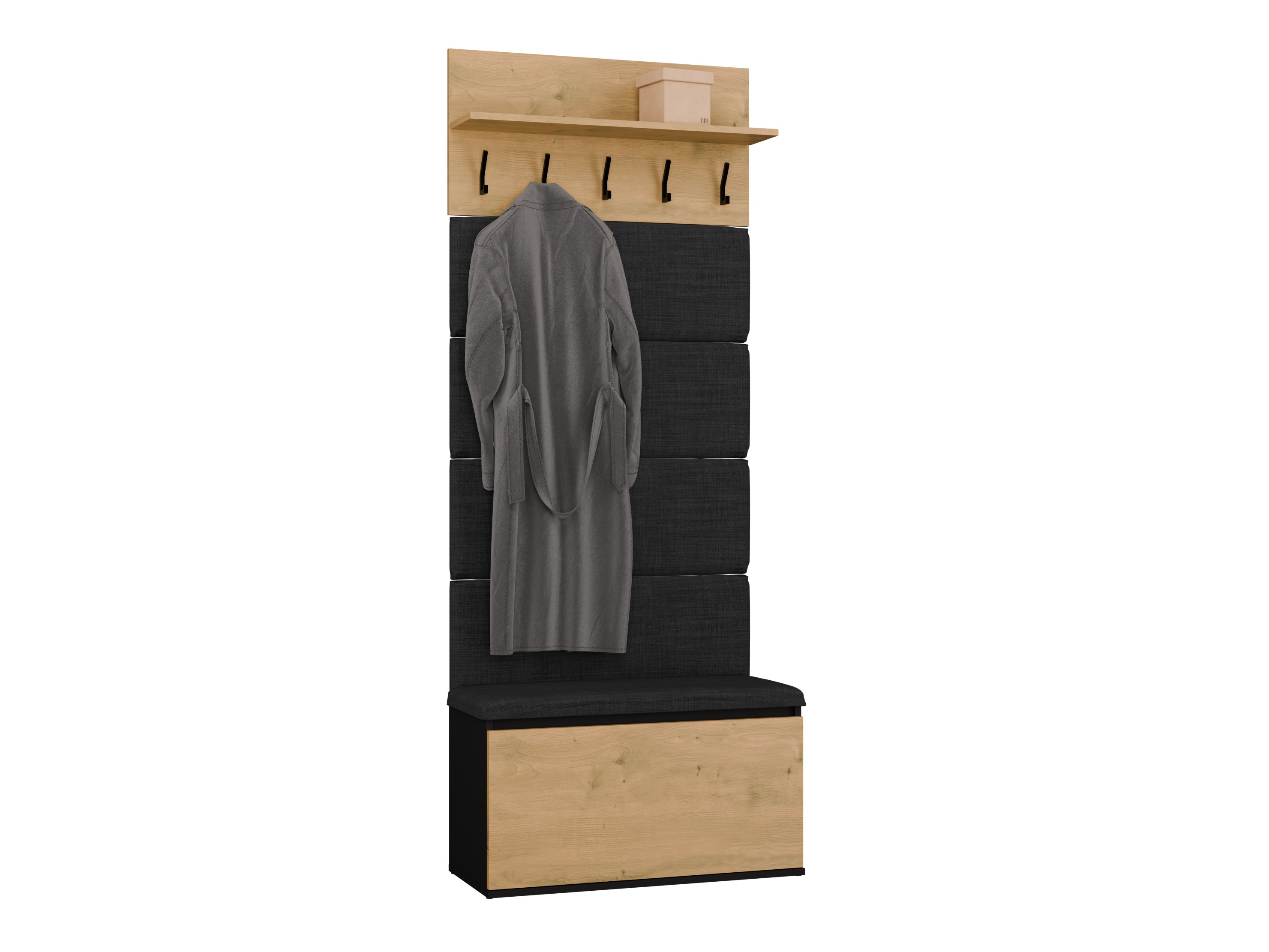 Hallway set Mandeville 404 (Artisan oak + Black)