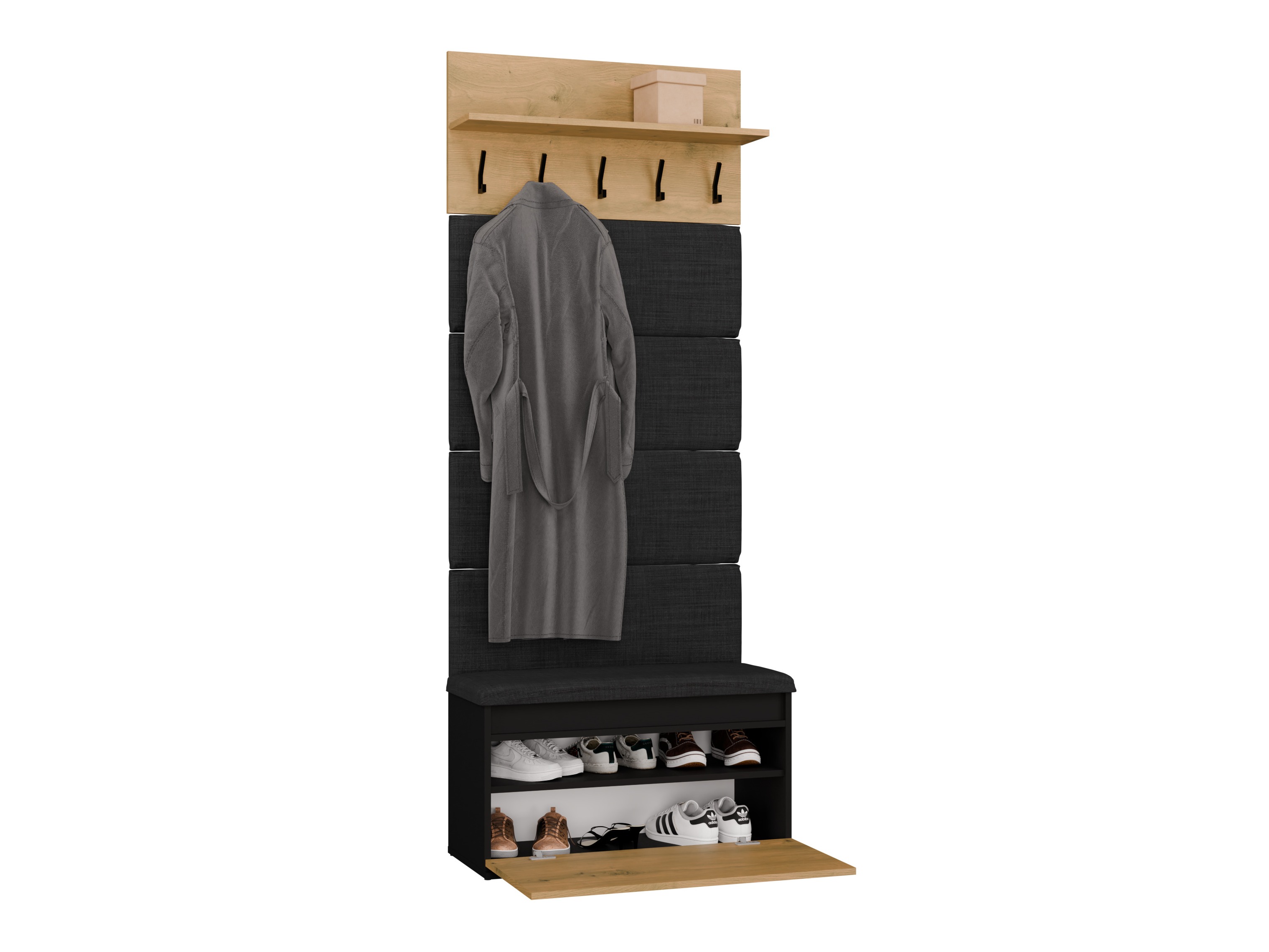 Hallway set Mandeville 404 (Artisan oak + Black)