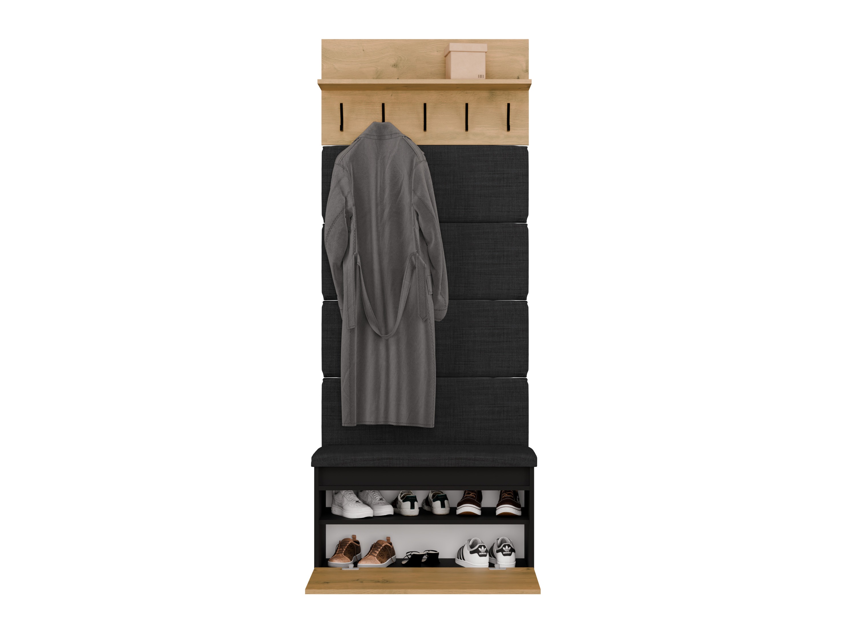 Hallway set Mandeville 404 (Artisan oak + Black)