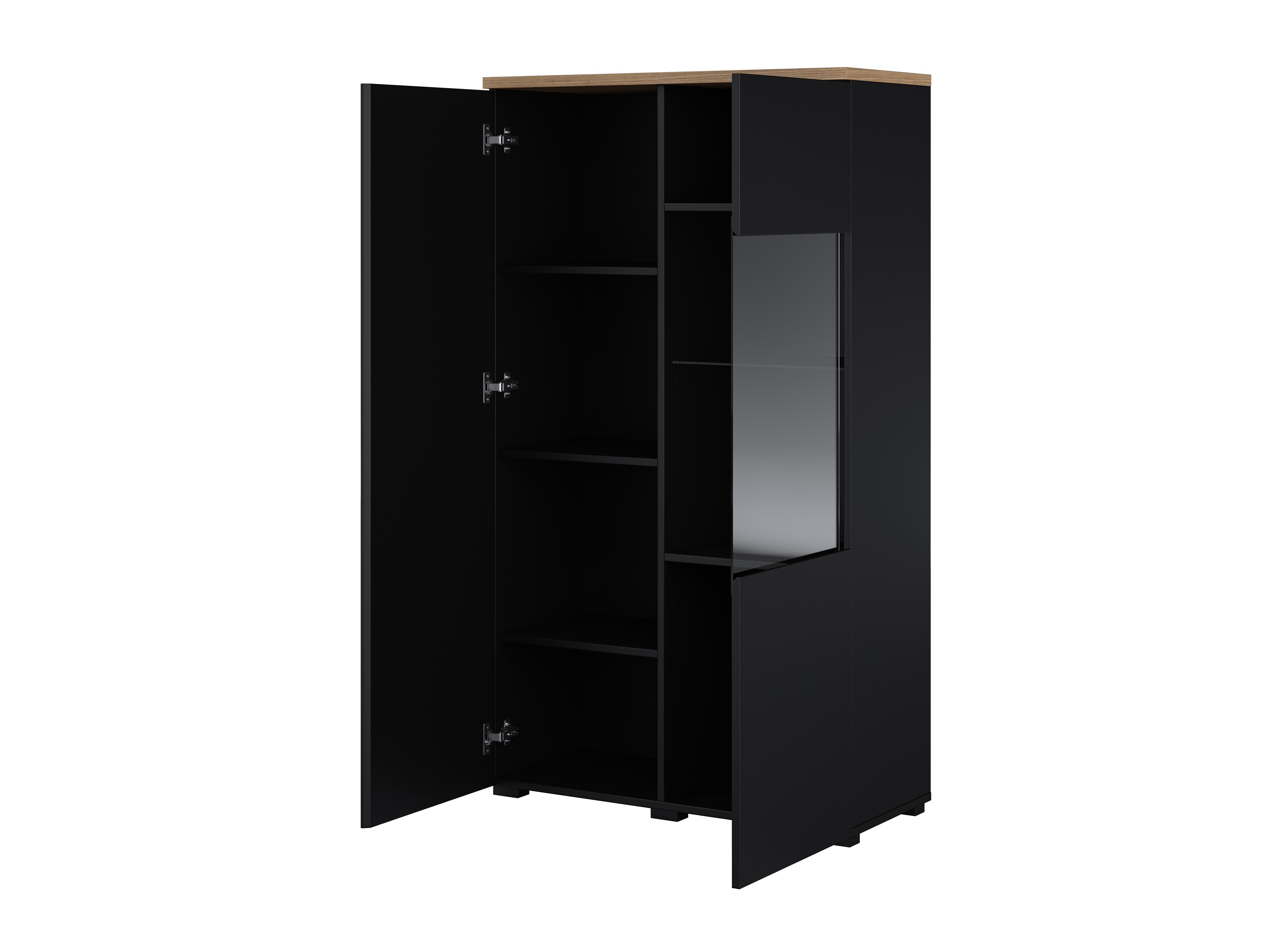 Living room set Baletu 114 (Black + Oak)