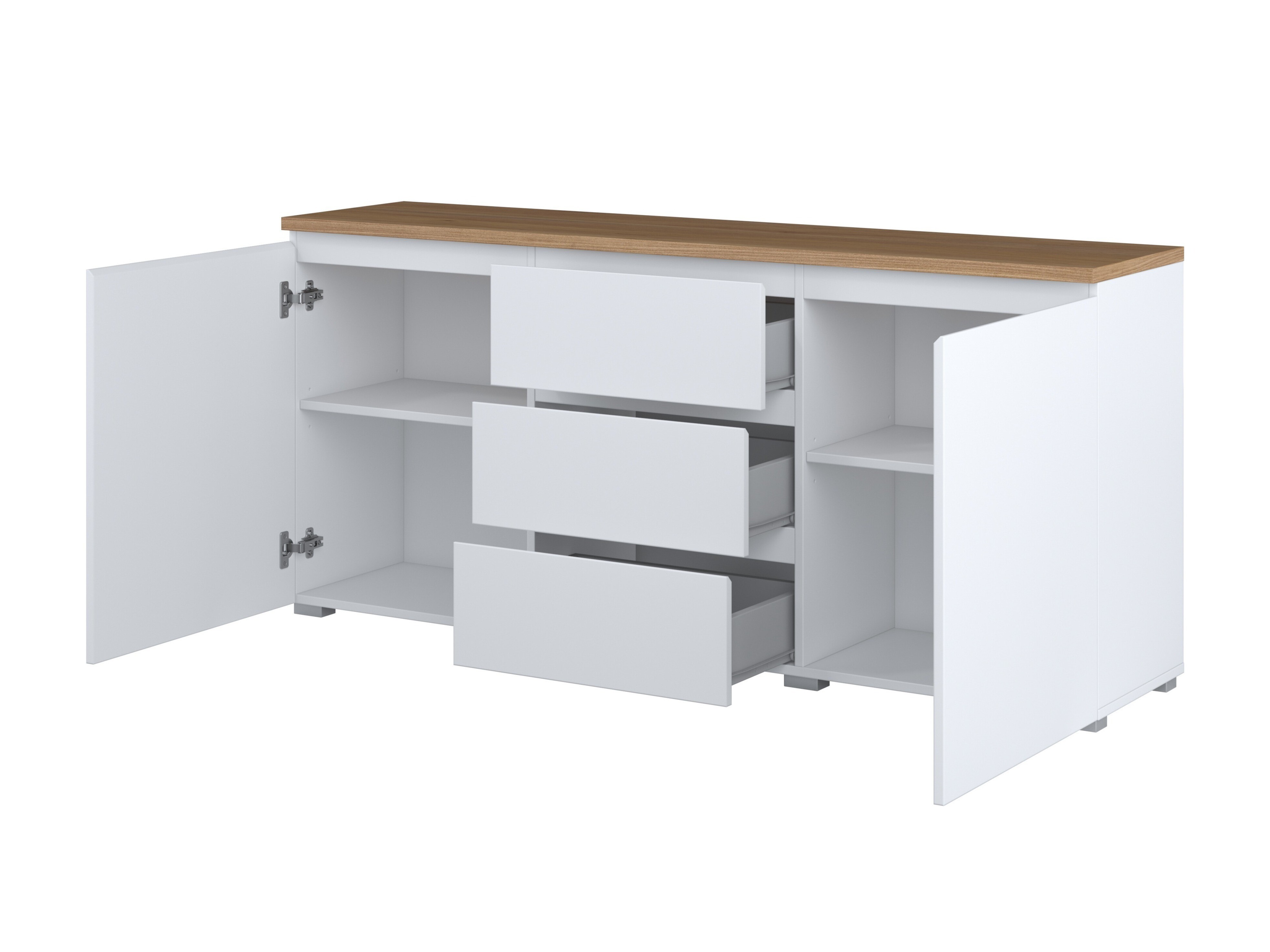 Living room set Baletu 114 (White + Oak)