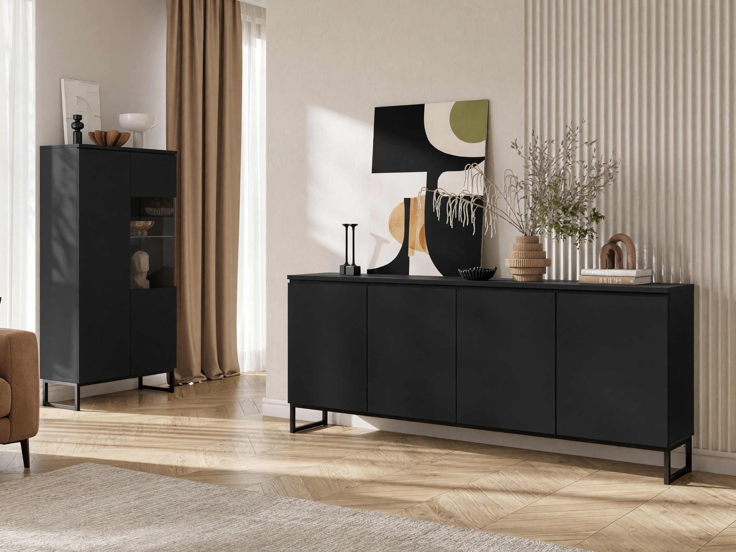 Living room set Velsora 108 (Black)