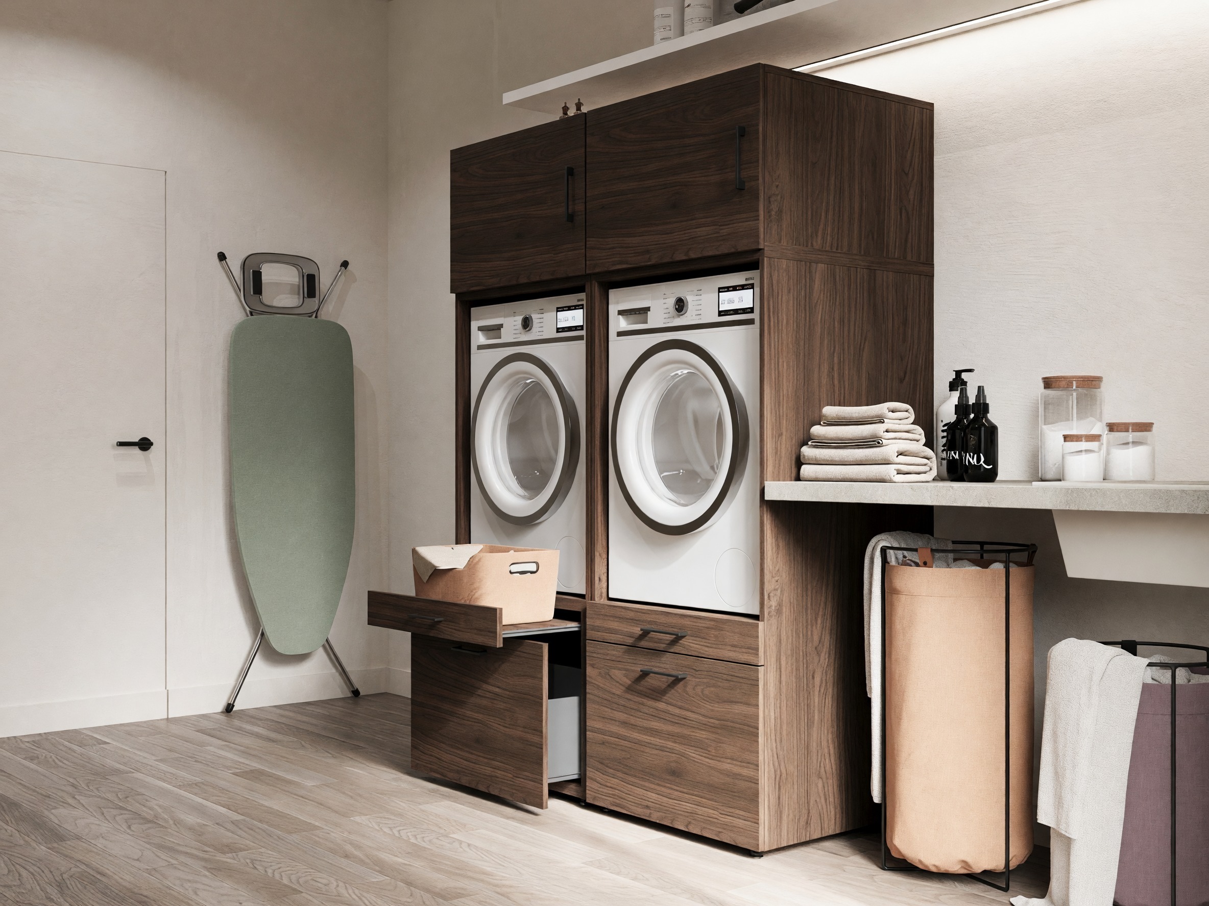 Bathroom set Novdele 107 (Walnut)