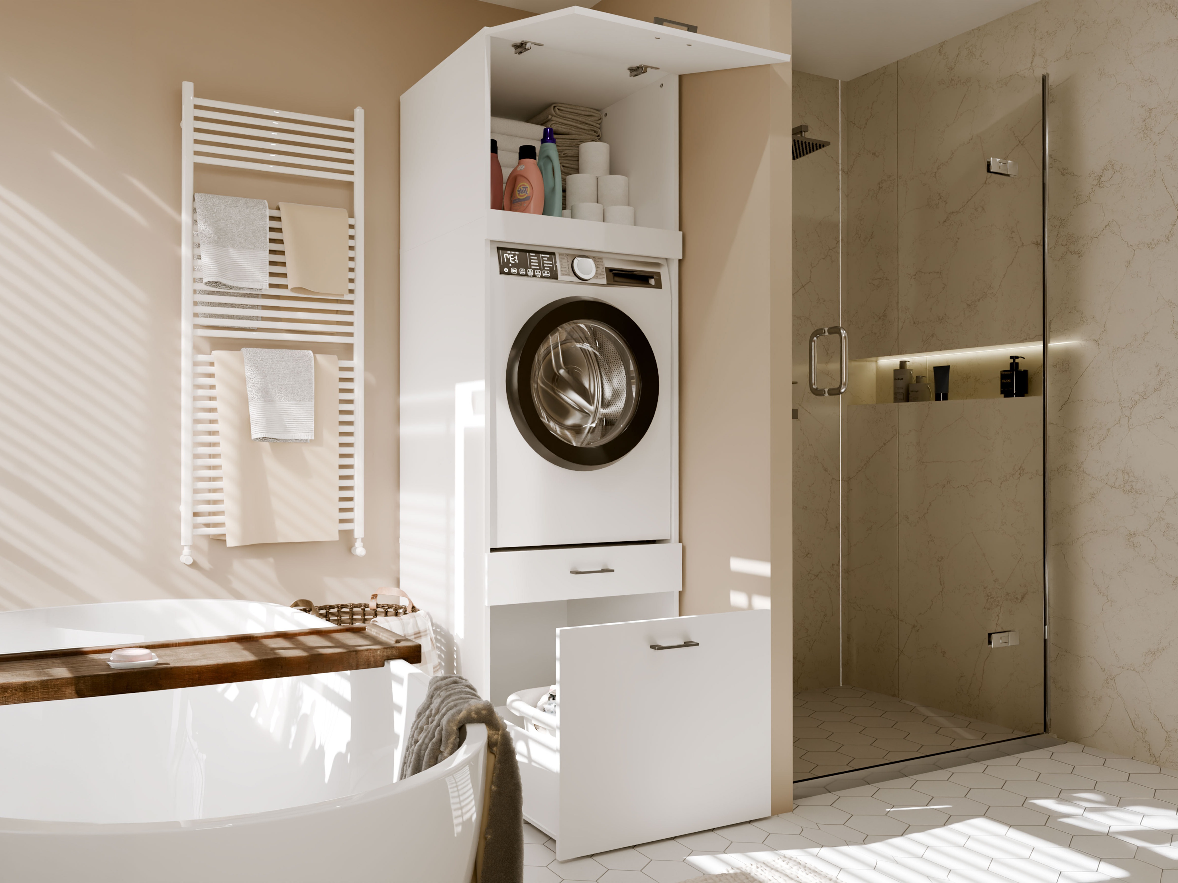 Bathroom shelf Balelbo 116 (White)