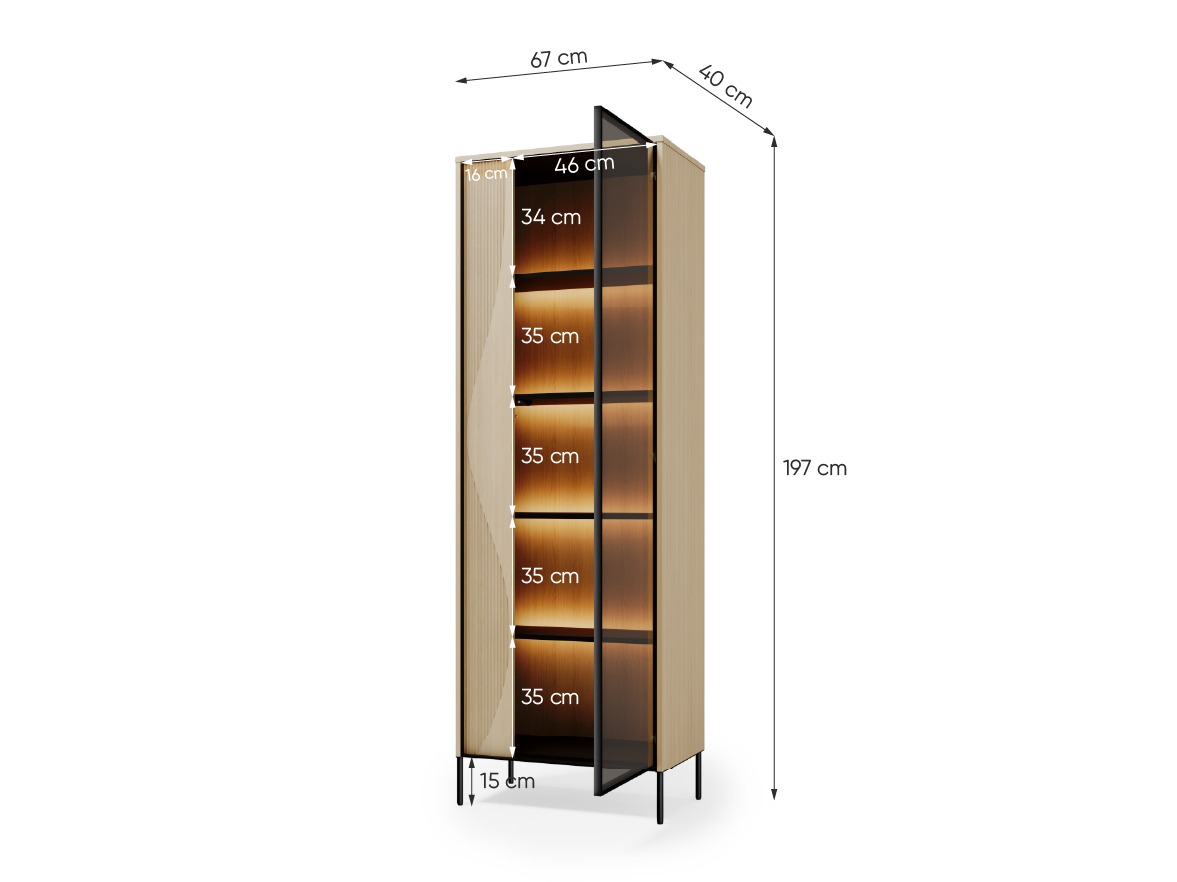 Bookcase Elinolo 107