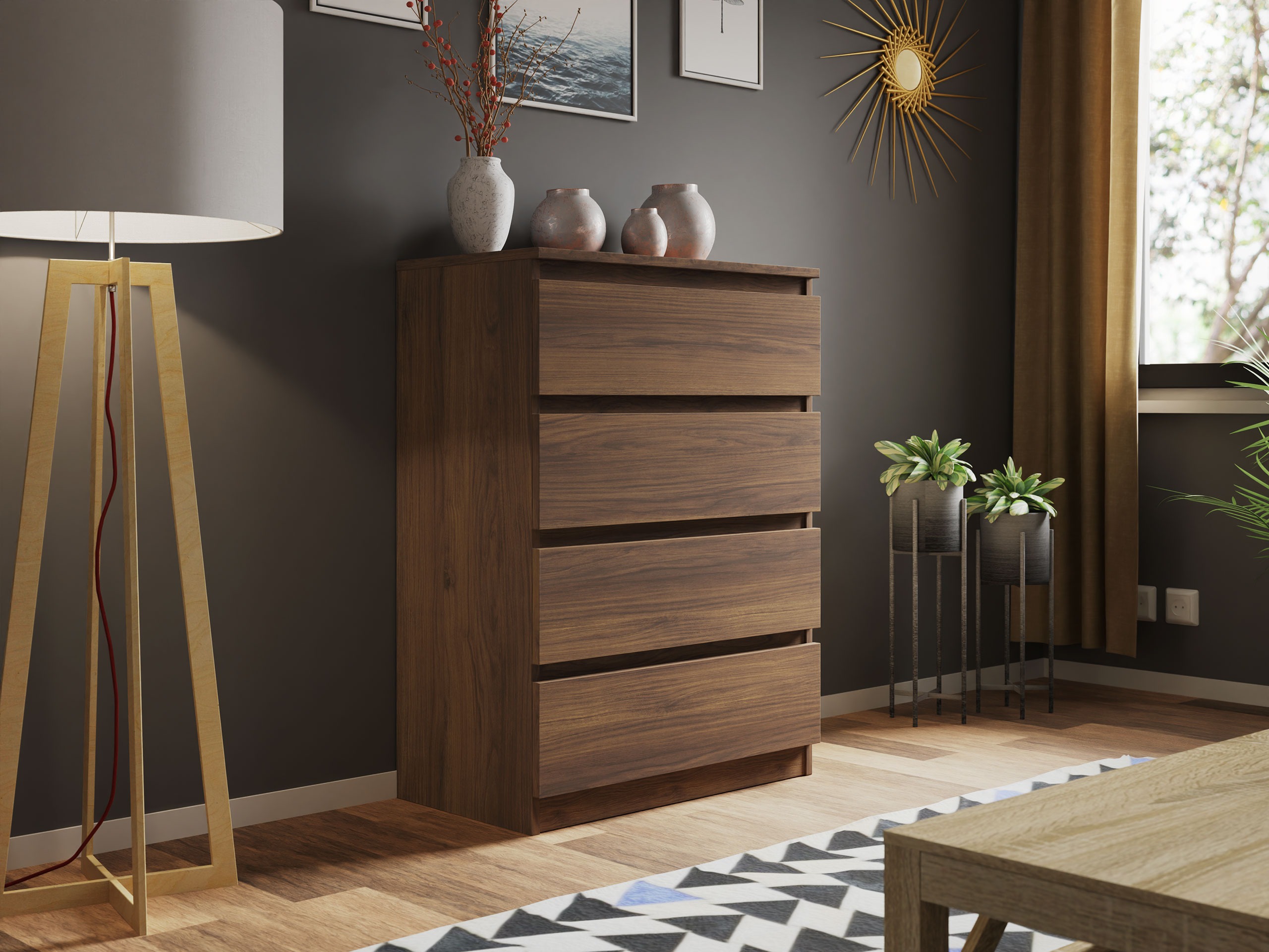 Chest of drawers Comfivo Structor I (Walnut)