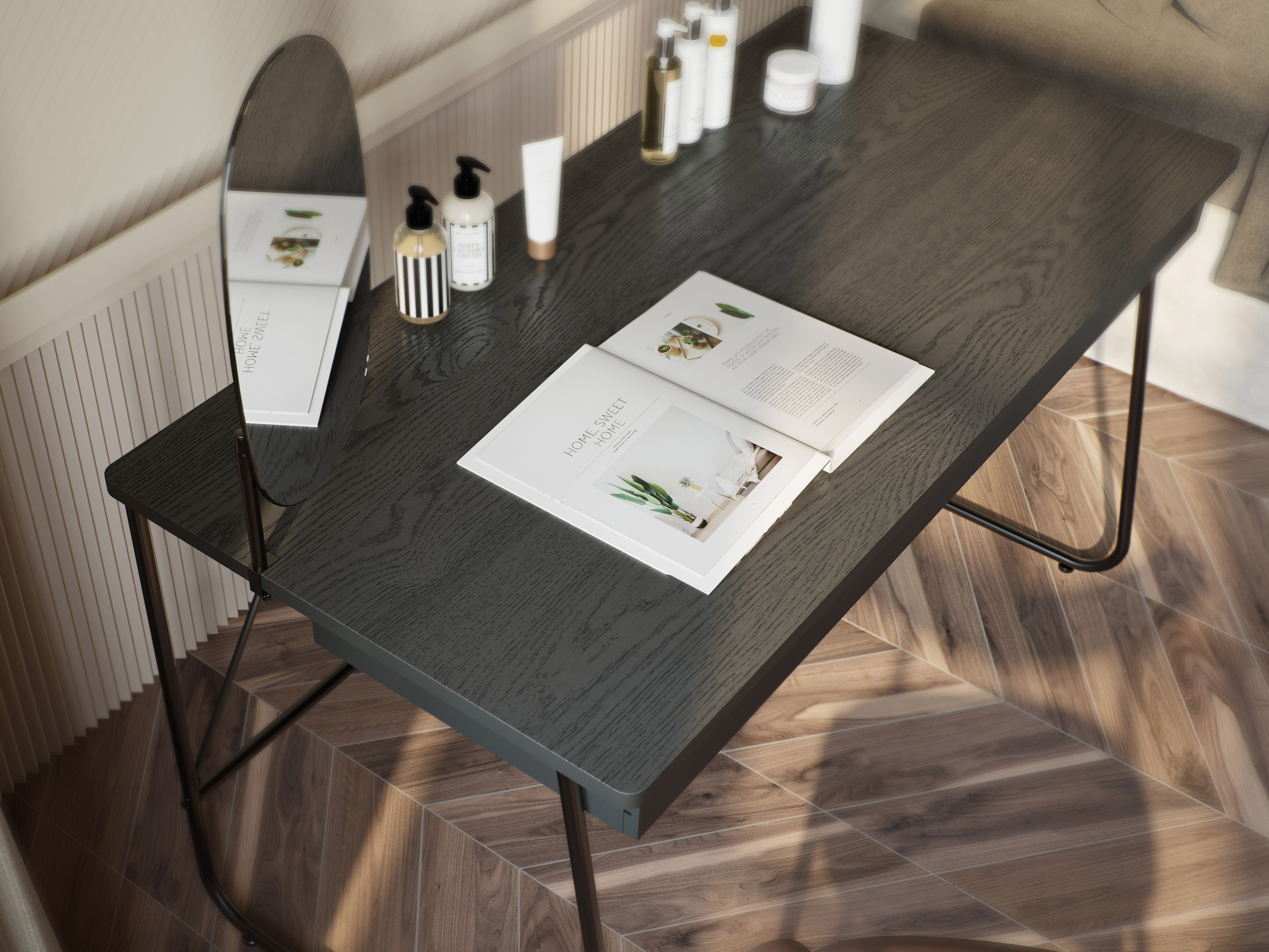 Desk Fresno 185 (Black)