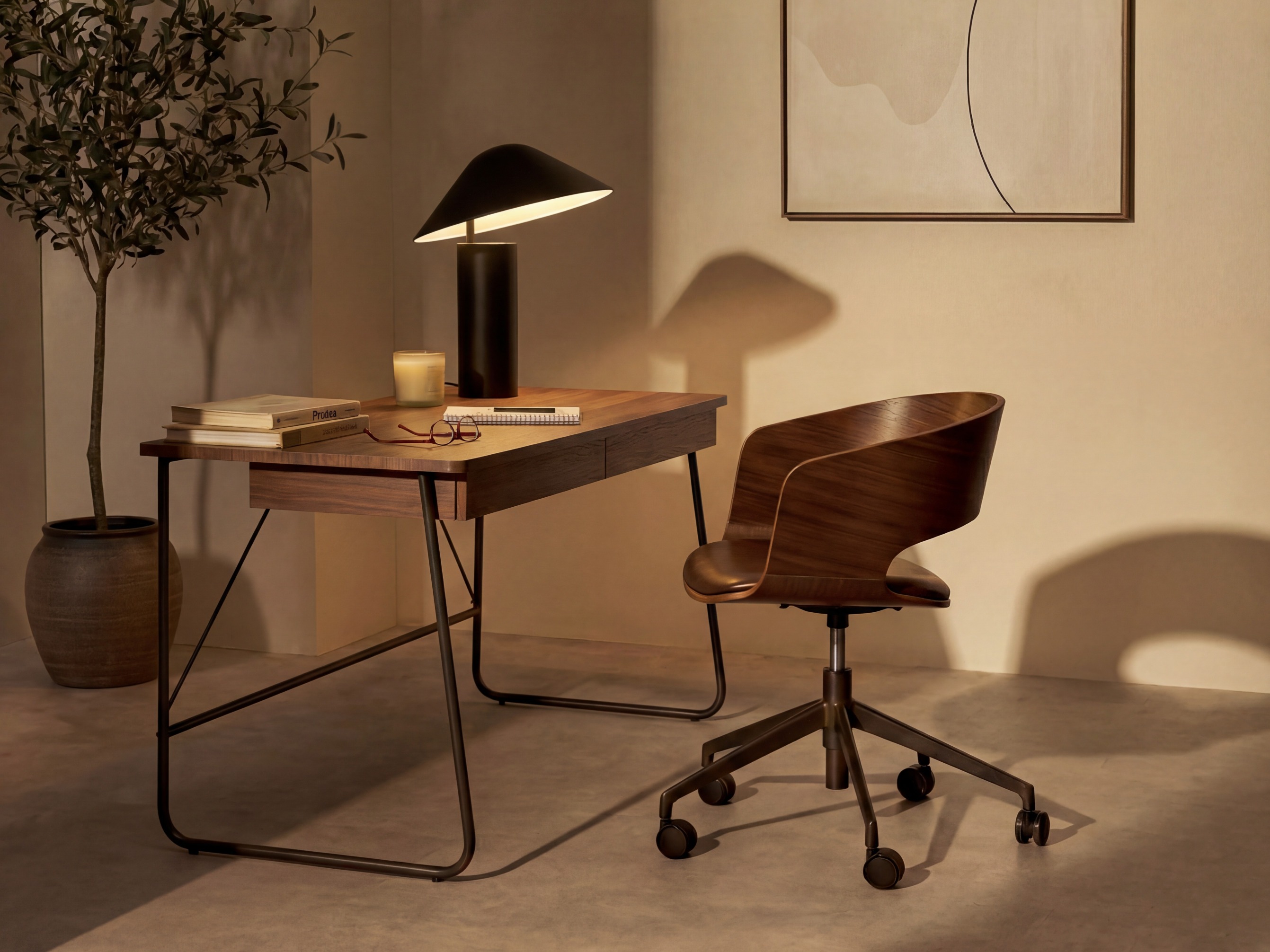 Desk Fresno 185 (Dark oak)