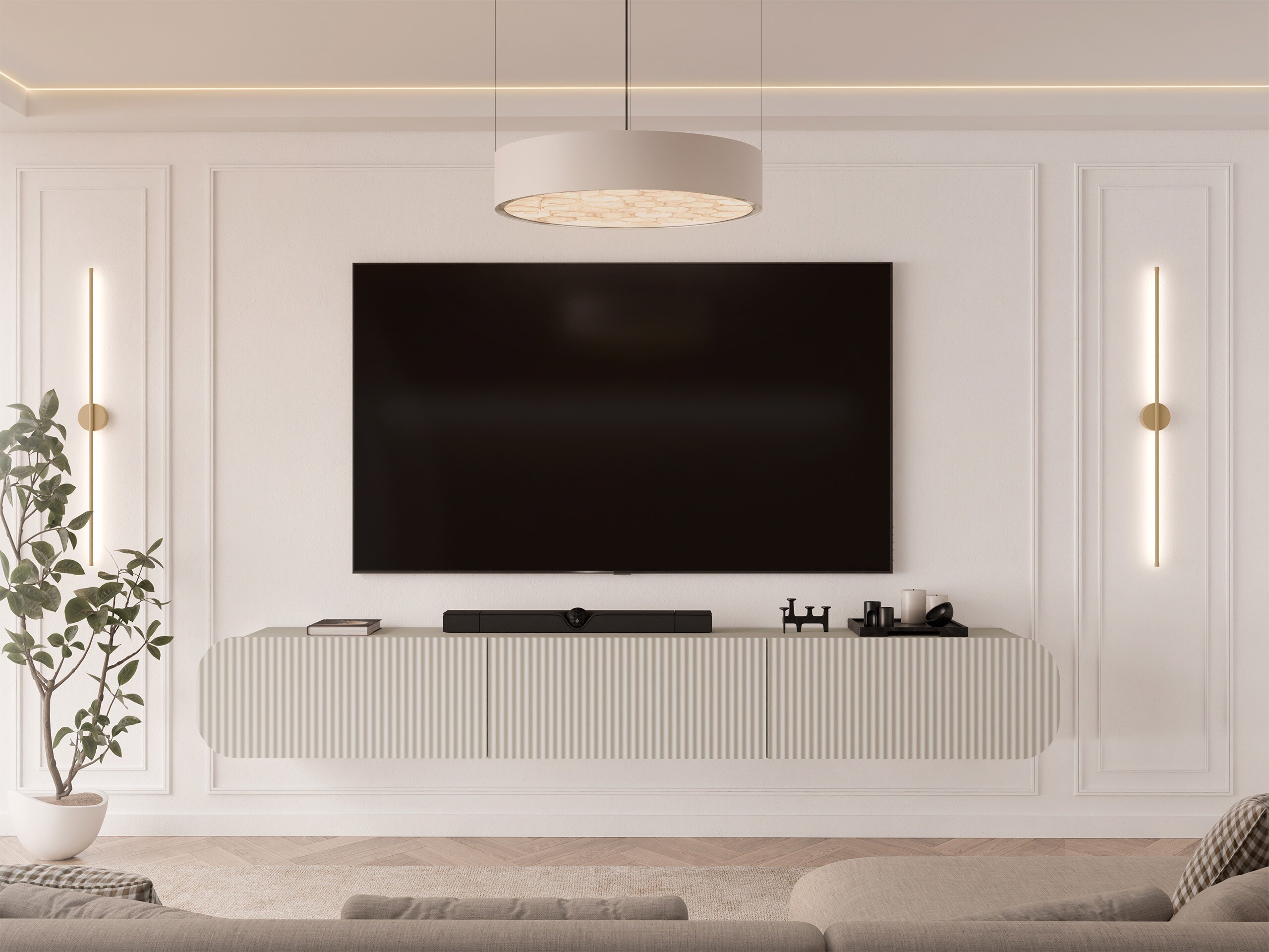 TV stand Comfivo Amorus (Beige)
