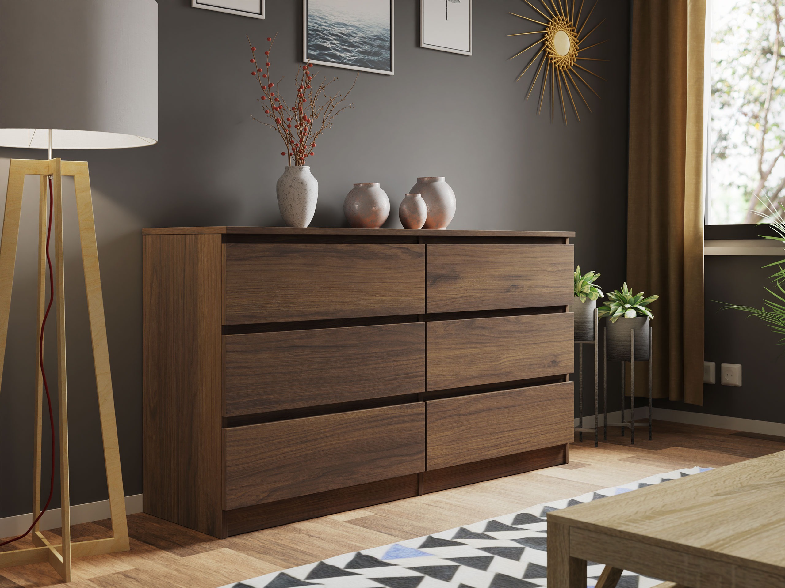 Chest of drawers Comfivo Structor II (Walnut)