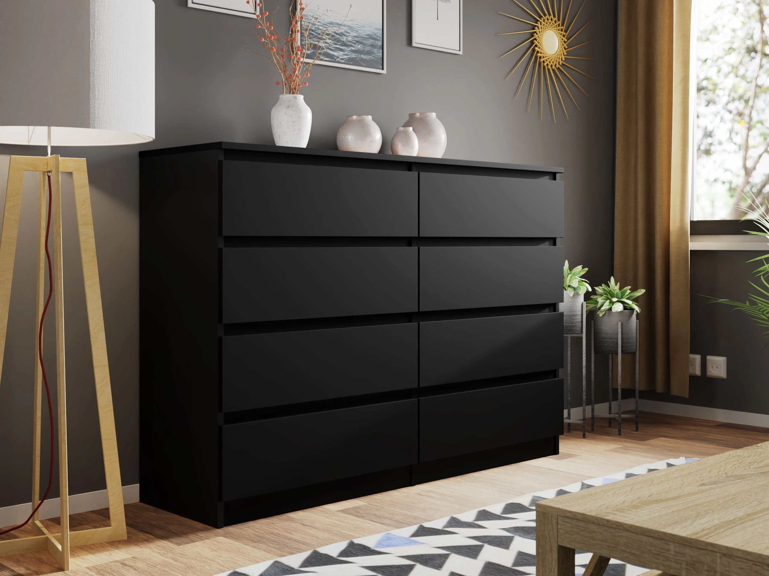 Chest of drawers Comfivo Structor III (Black)
