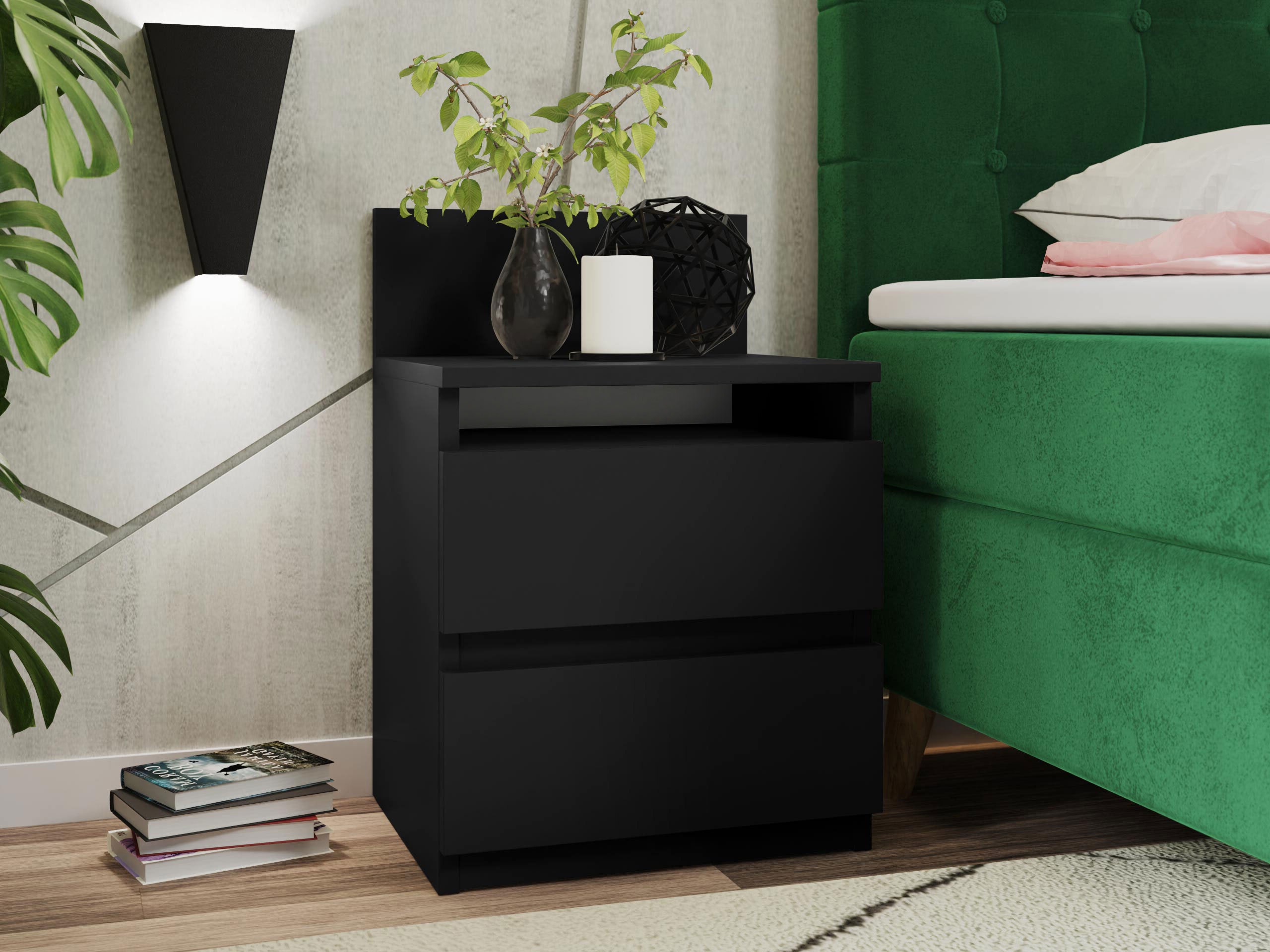 Bedside table Comfivo Structor (Black)
