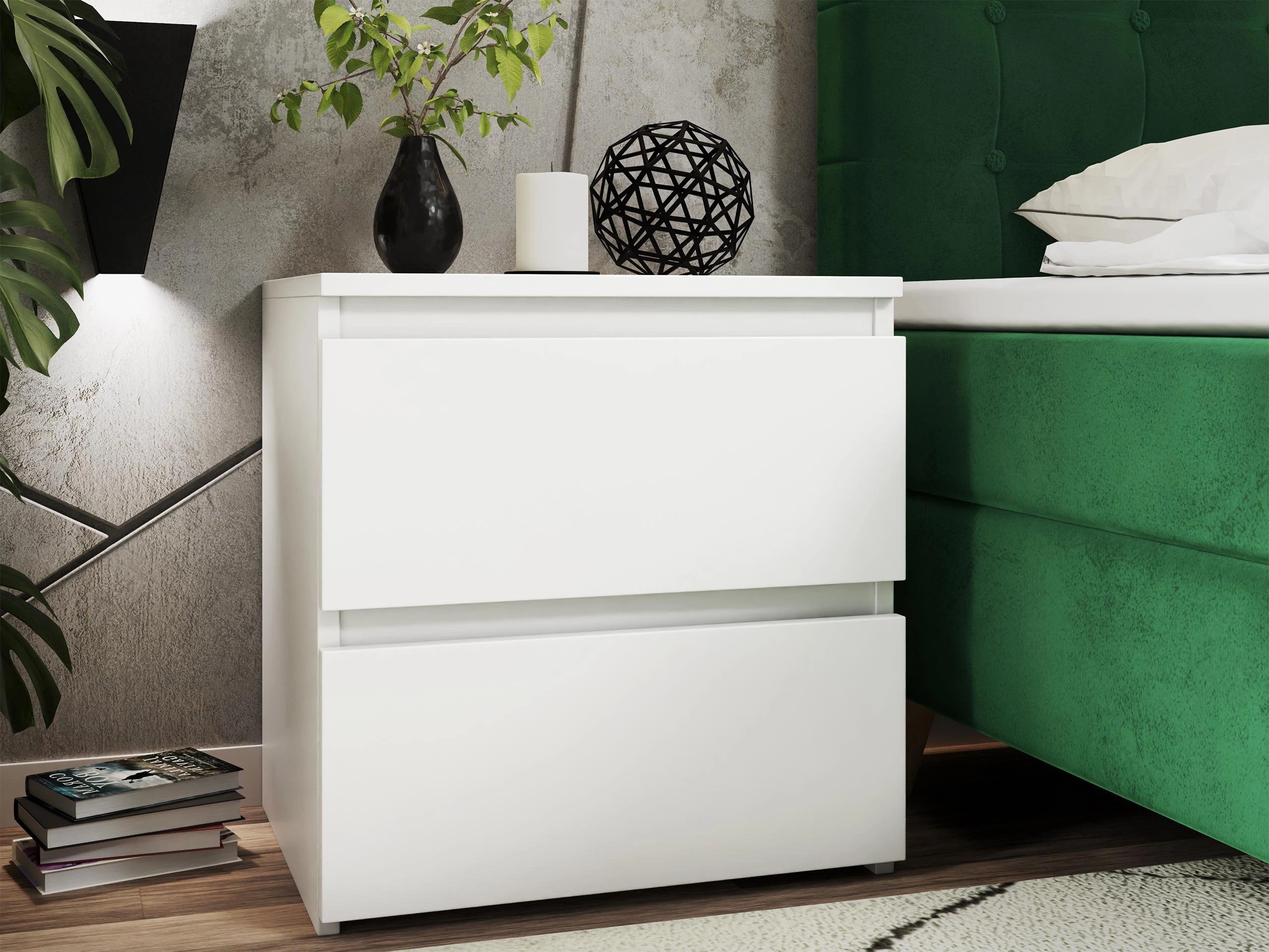 Bedside table Comfivo Structor I (White)