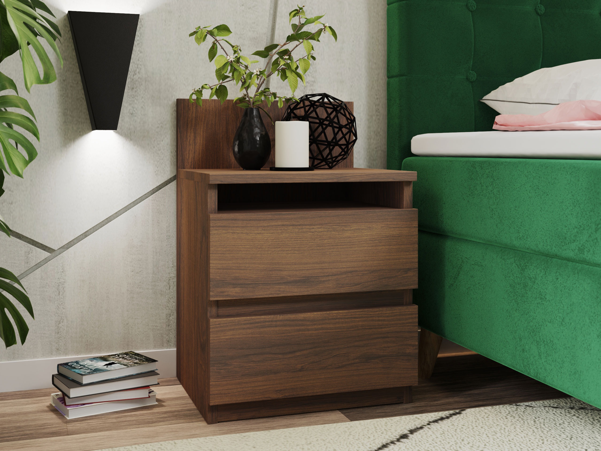 Bedside table Comfivo Structor (Walnut)
