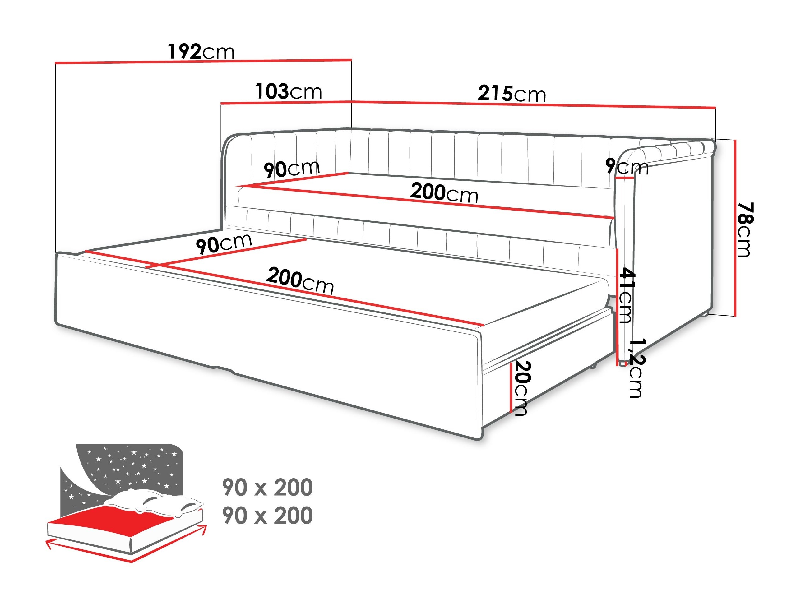 Bed Ogden 177 (Vera 01)