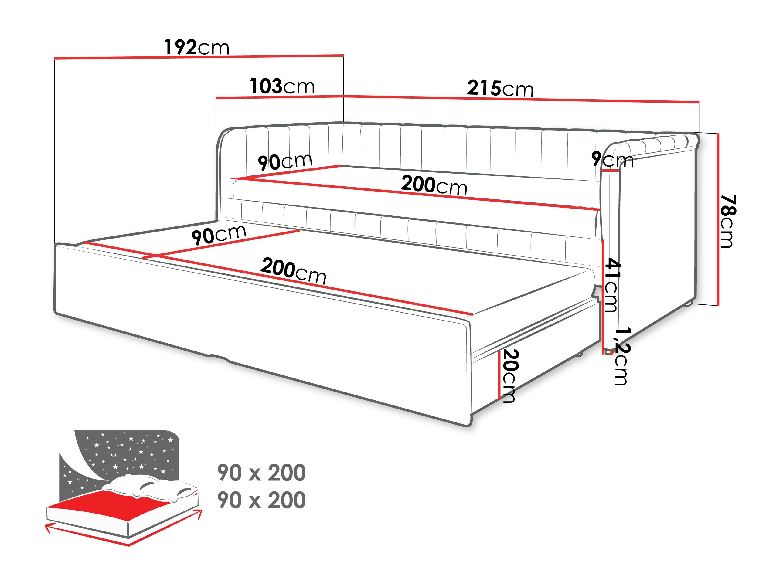 Bed Ogden 177 (Vera 10)