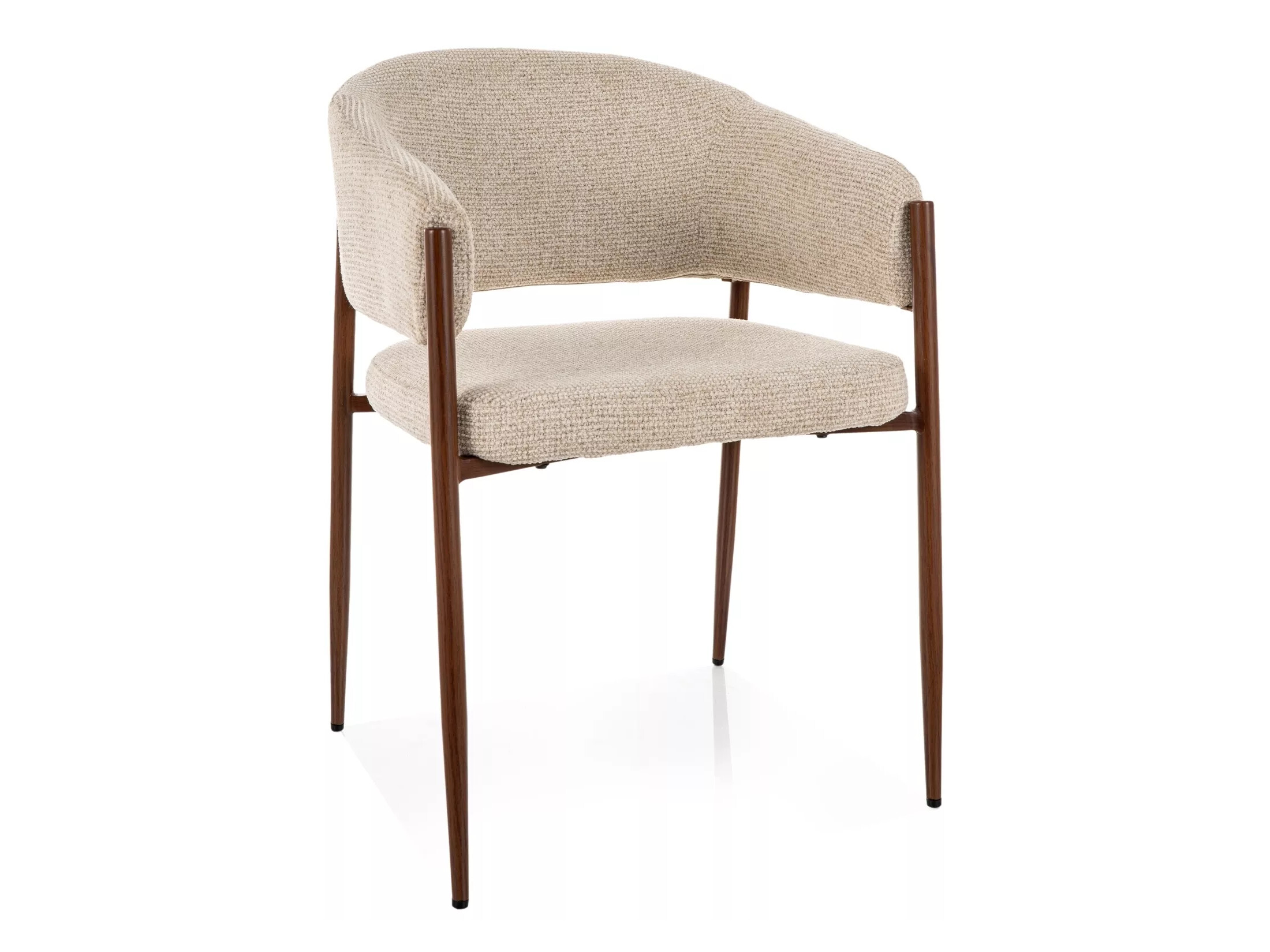 Chair Detroit 1053 (Light beige + Walnut)