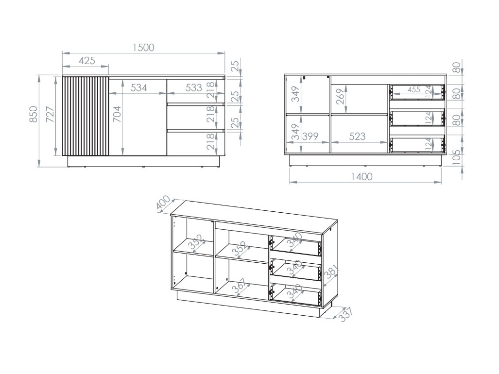Chest of drawers Revtive 104