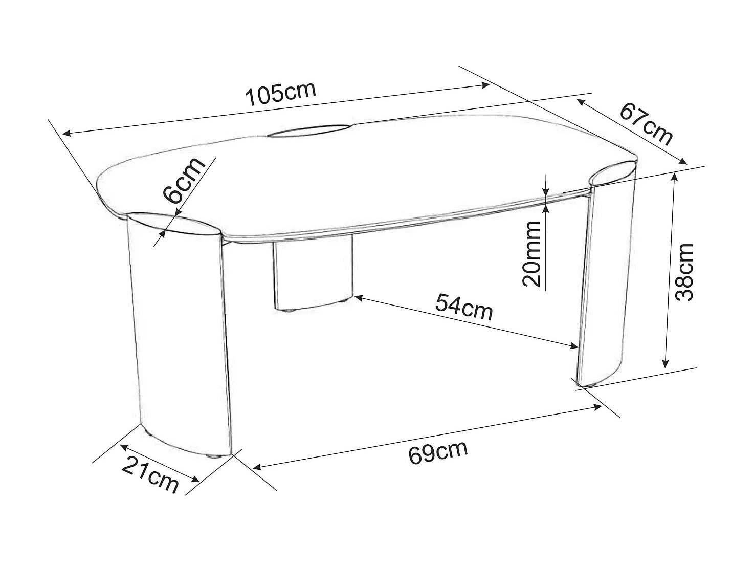 Coffee table Detroit 1054