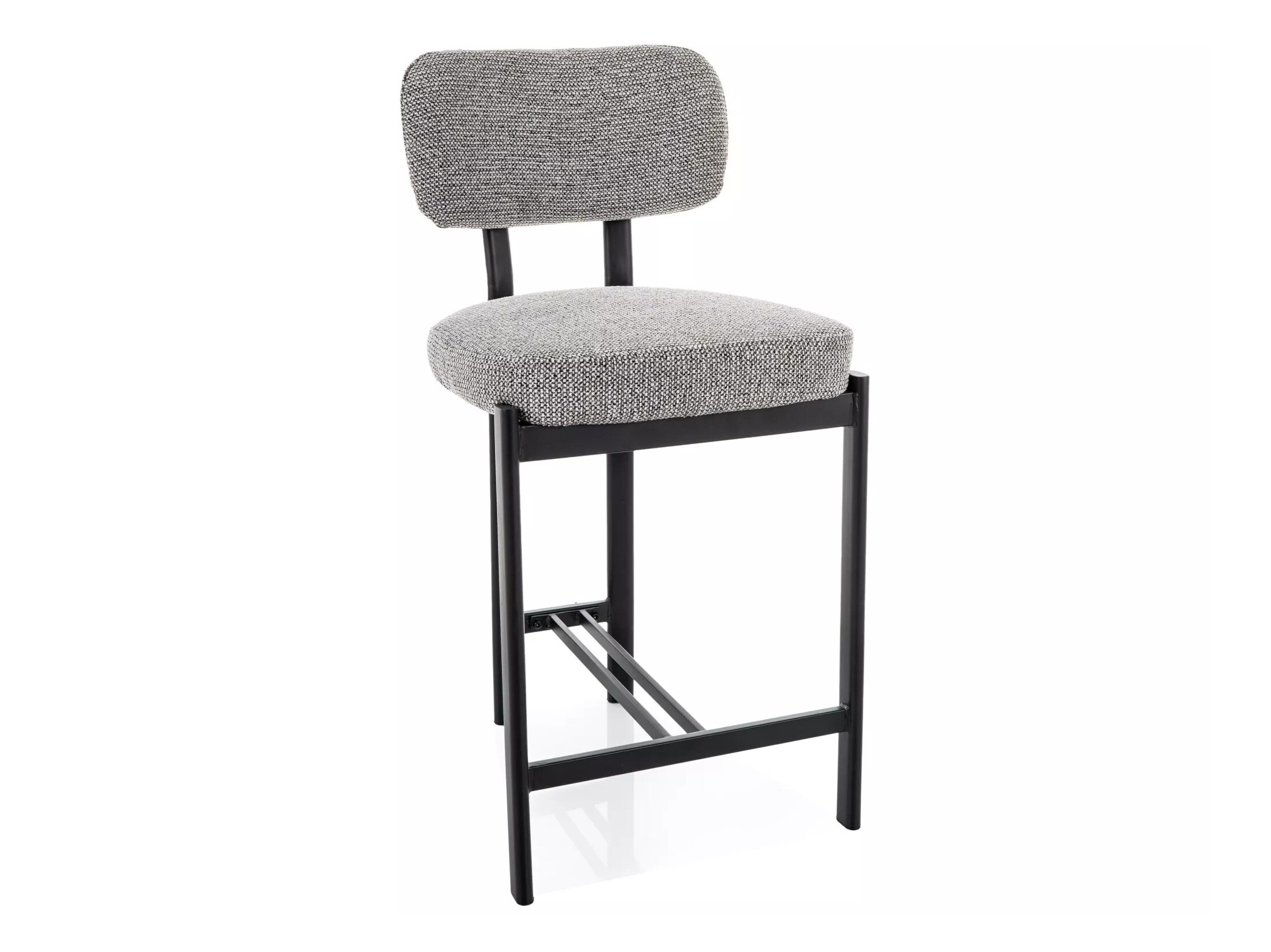 Counter stool Detroit 956 (Light grey + Matte black)
