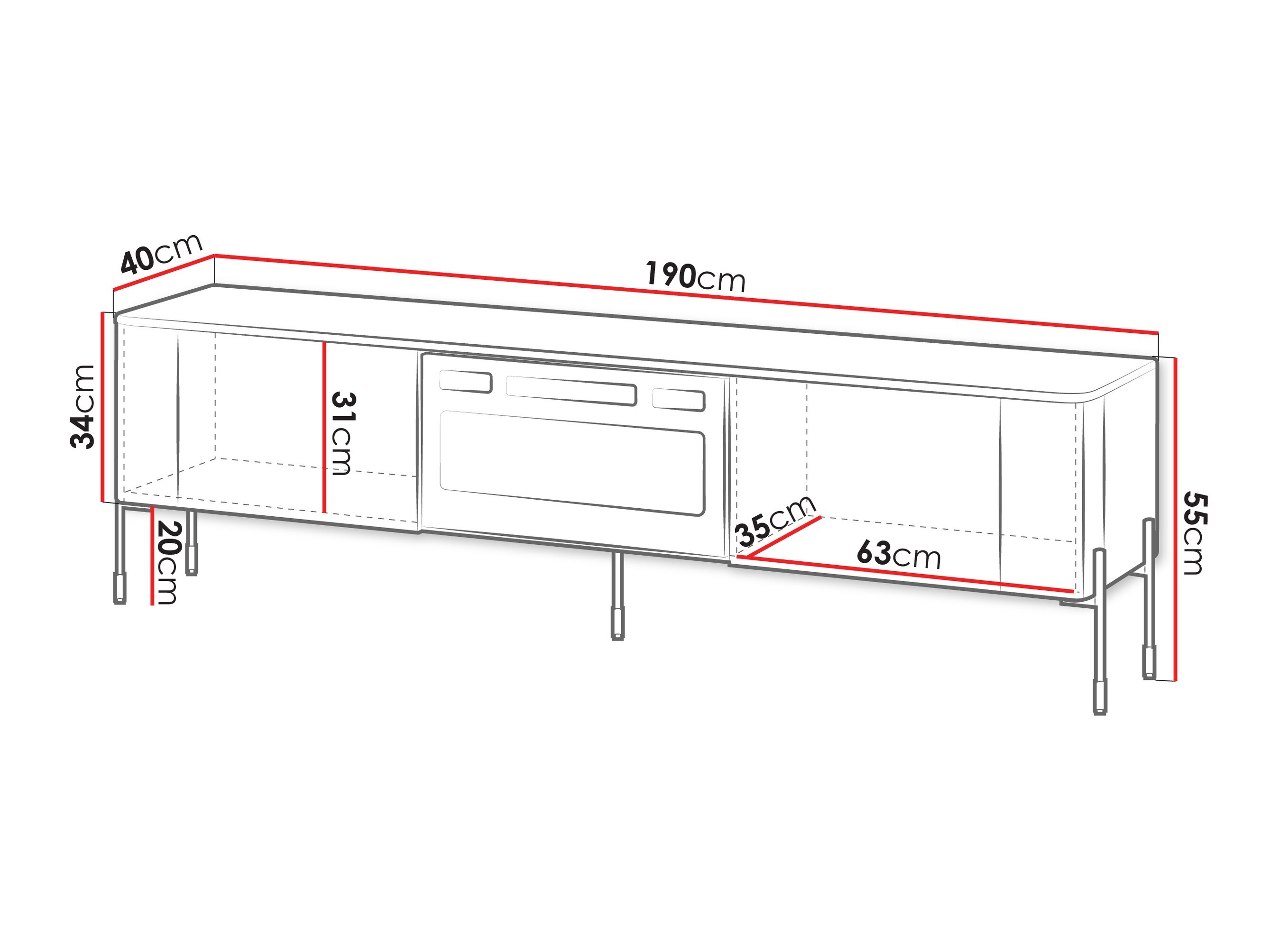 TV stand Mavnue 105 (Cashmere)
