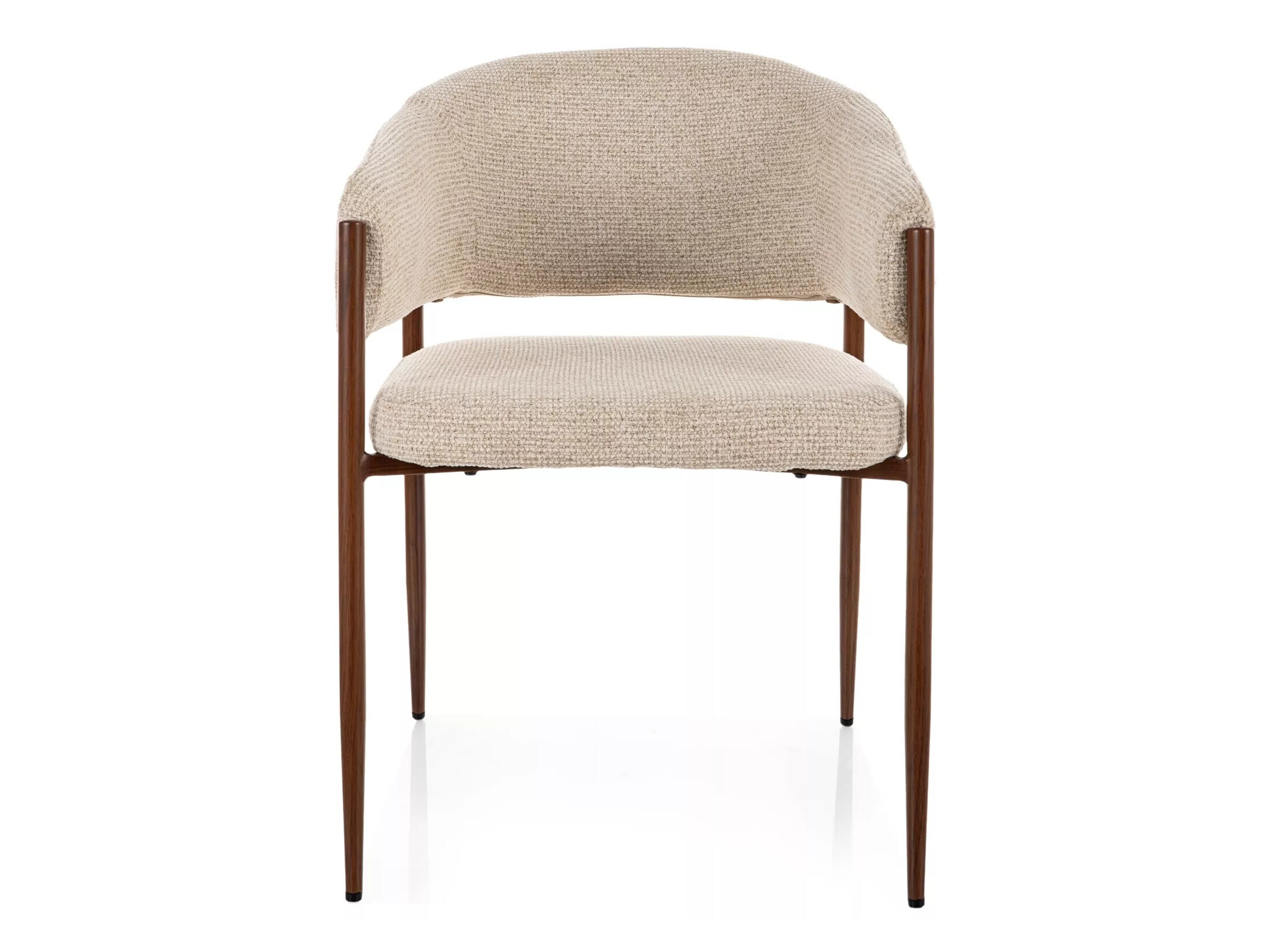 Chair Detroit 1053 (Light beige + Walnut)