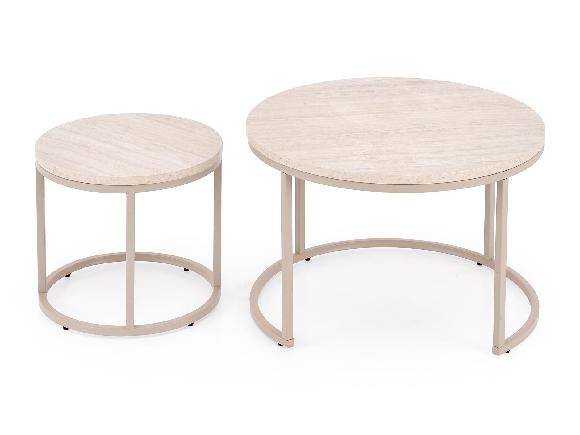 Coffee table set Houston 2213 (Light travertine + Cashmere)