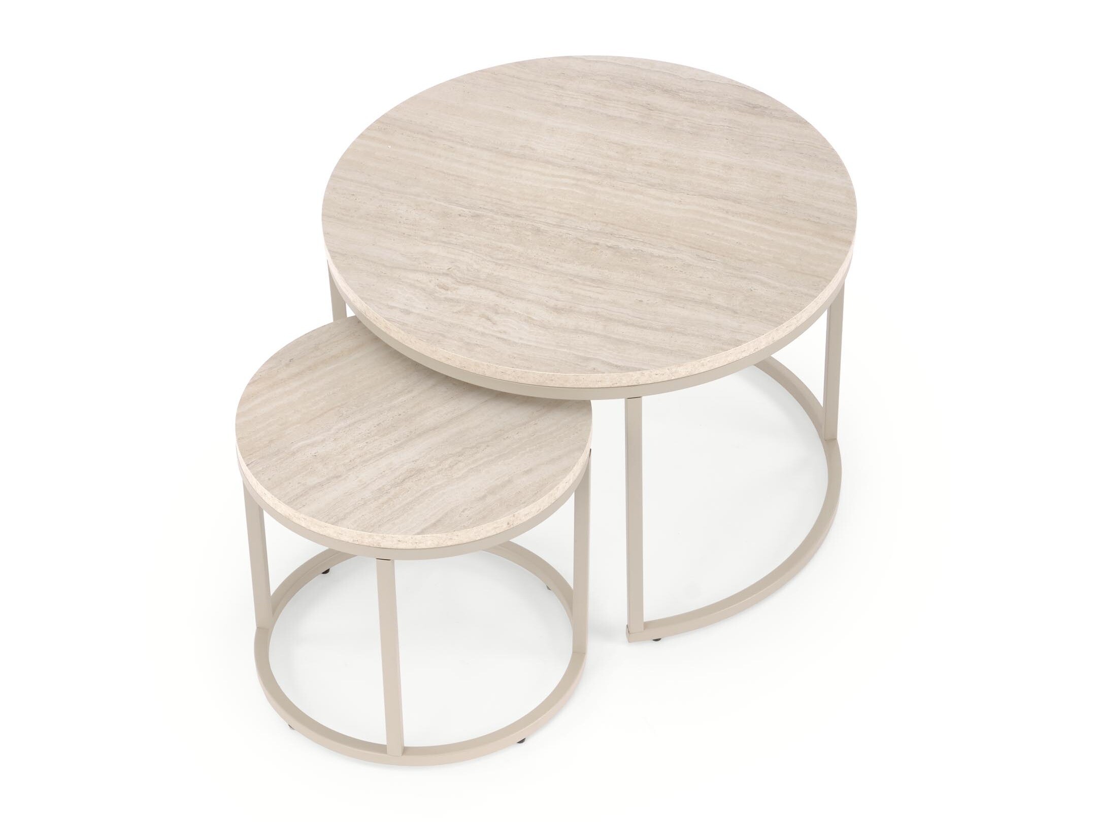 Coffee table set Houston 2213 (Light travertine + Cashmere)