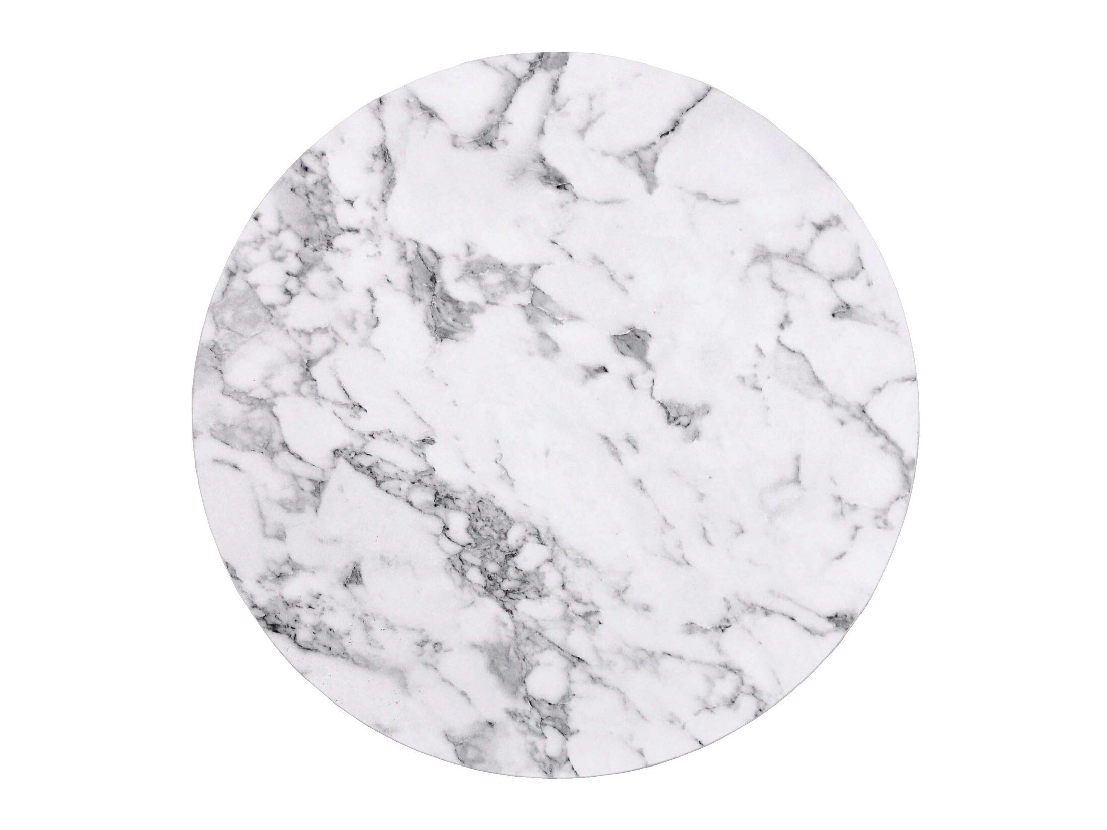 Nest of coffee tables Houston 2213 (White marble + Silver)