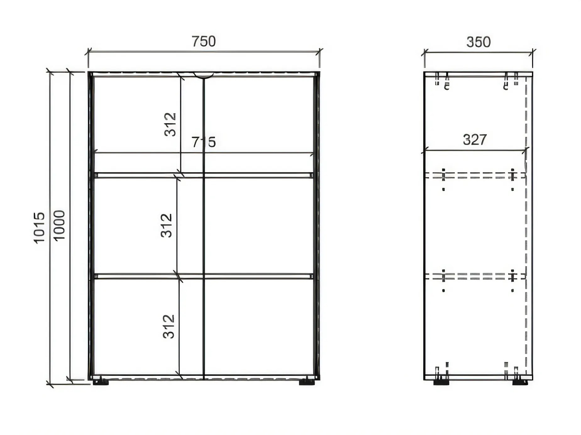 Bookcase Elbteni 106