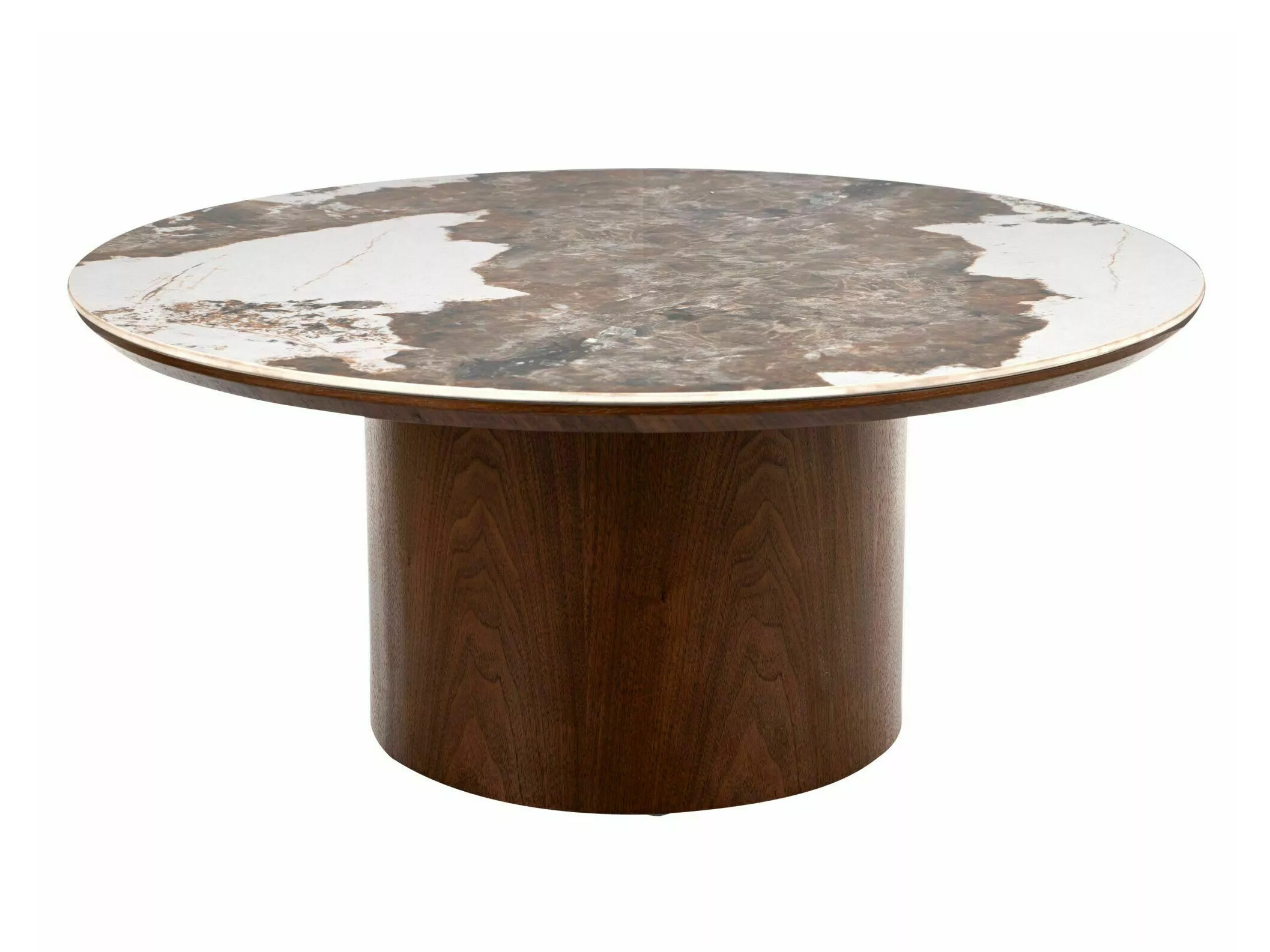 Coffee table Detroit 1059 (Stone Pattern + Walnut)
