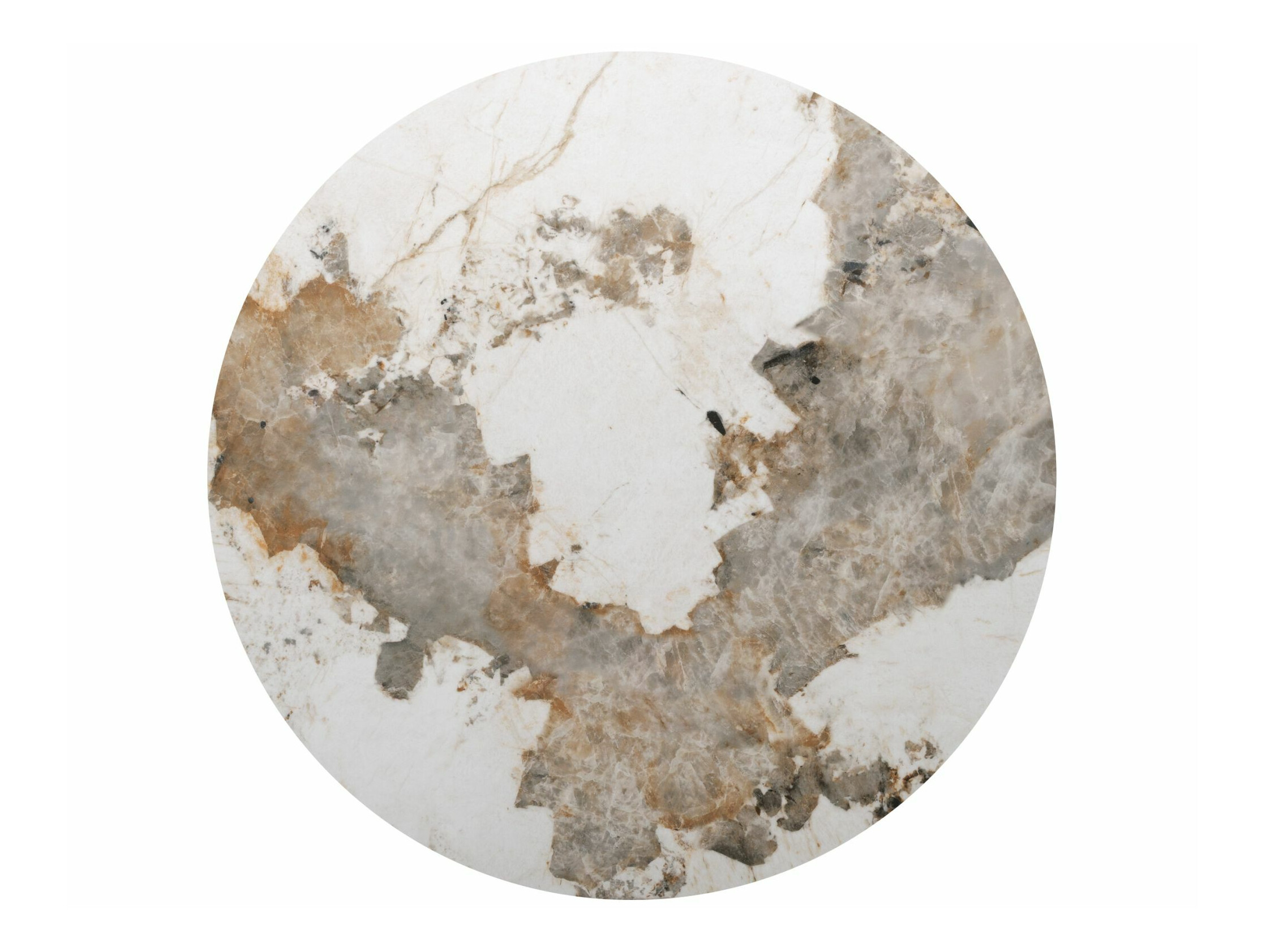 Side table Detroit 1058 (Stone Pattern + Walnut)